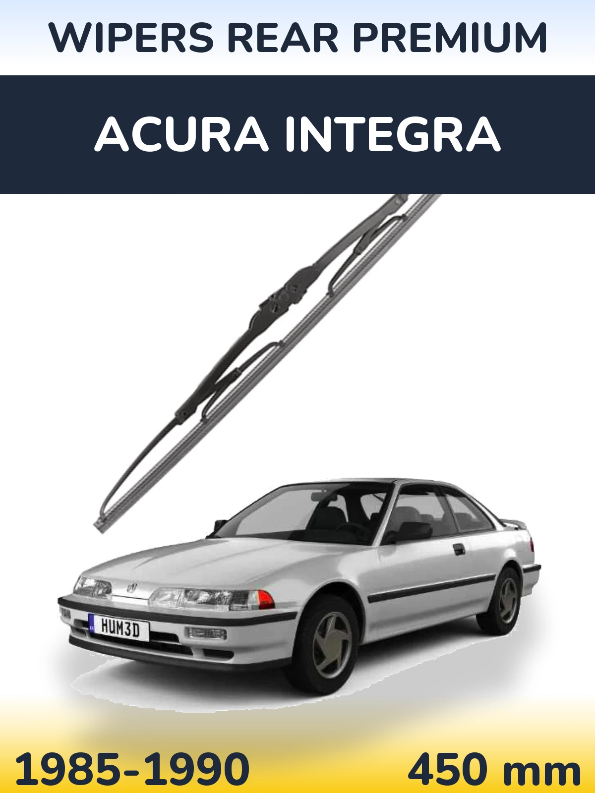 Задний дворник WIPERS REAR PREMIUM 450 мм для Acura Integra 1985-1990