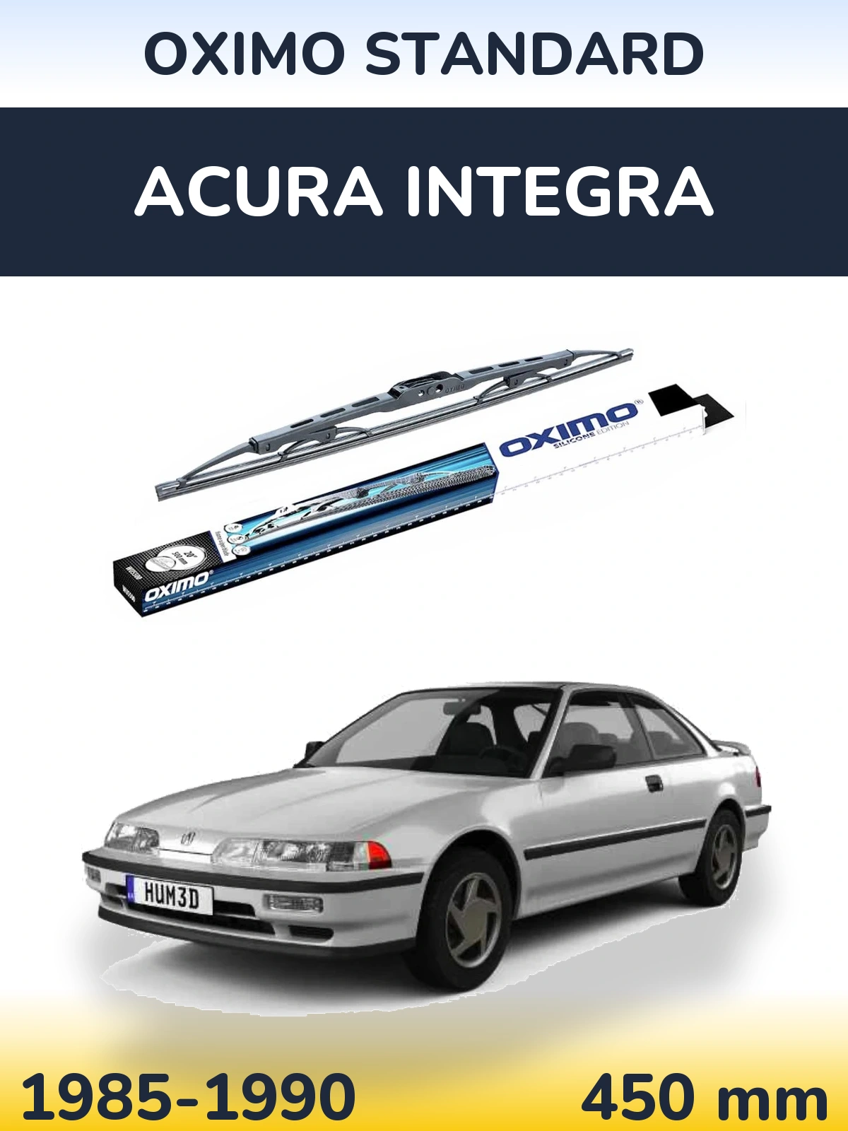 Задний дворник Oximo Standard 450 мм для Acura Integra 1985-1990