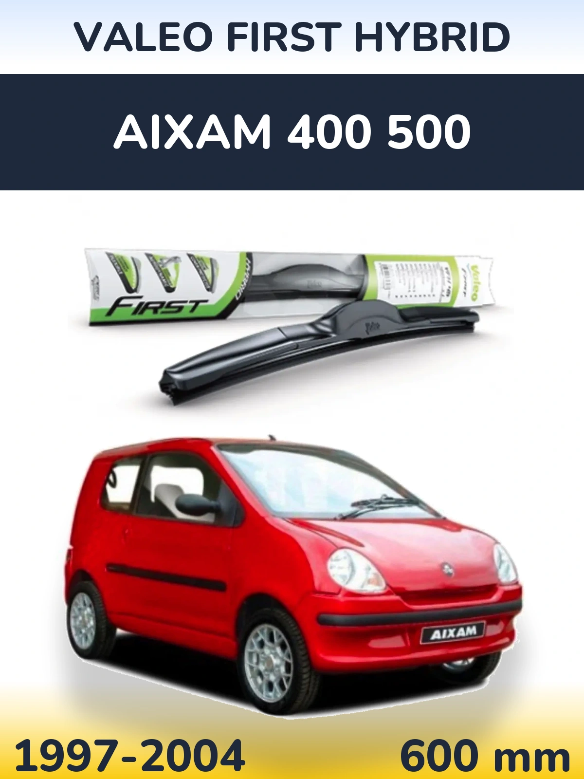 Передний дворник Valeo First Hybrid 600 мм для Aixam 400 500 1997-2004