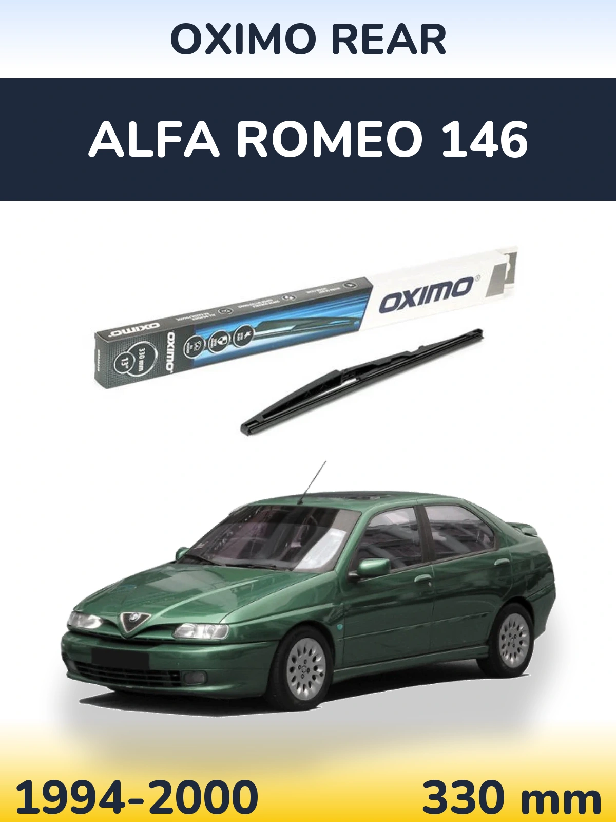 Tylna wycieraczka Oximo Rear 330 mm do Alfa Romeo 146 1994-2000