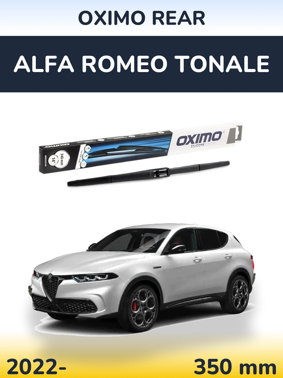 Rear wiper blade Oximo Rear 350 mm for Alfa Romeo Tonale 2022-2026