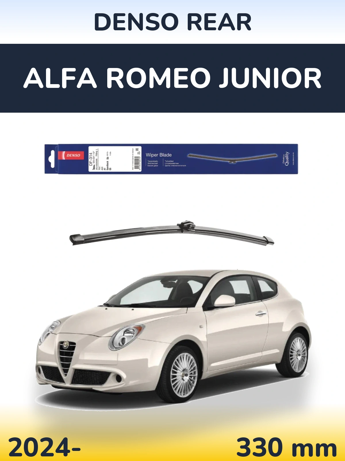 Tylna wycieraczka Denso Rear 320 mm do Alfa Romeo Junior 2024-2026