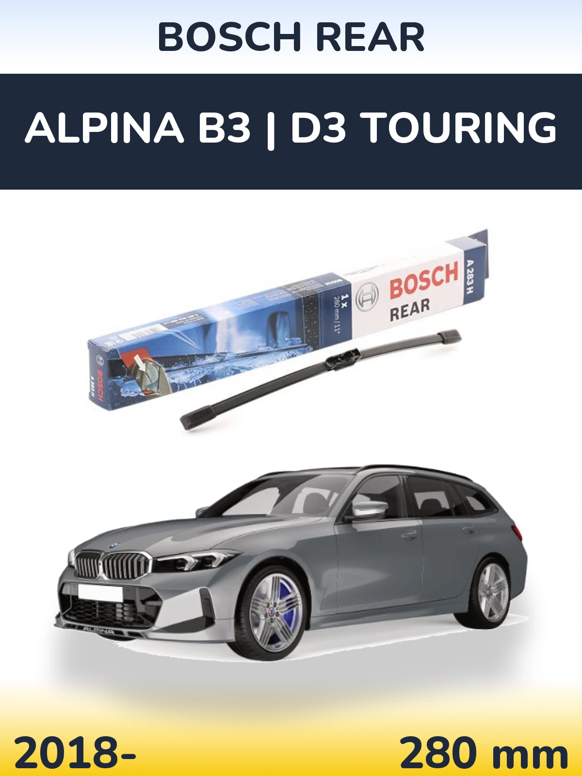 Tylna wycieraczka BOSCH Rear 280 mm do Alpina B3 | D3 Touring 2018-2026