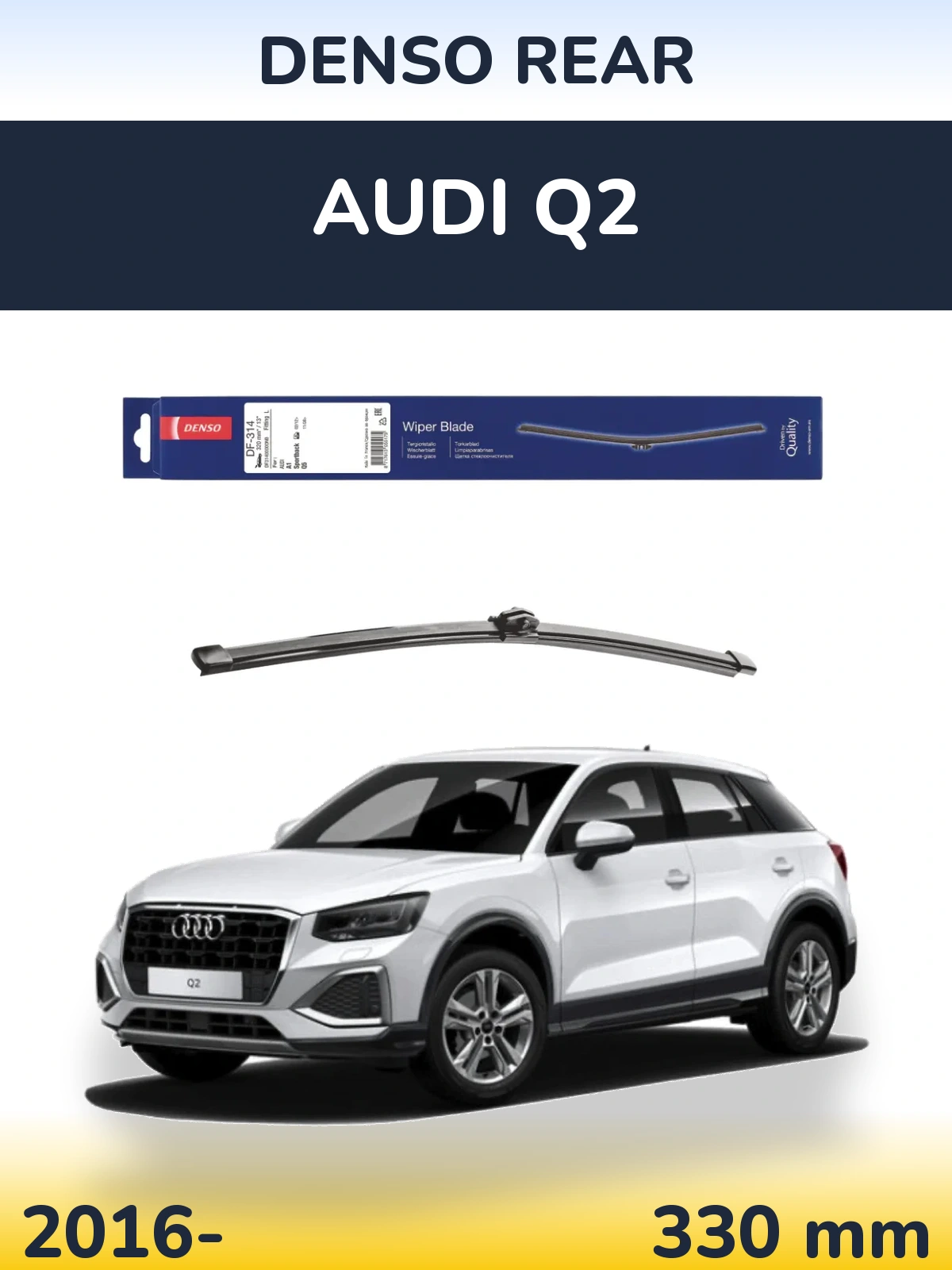 Tylna wycieraczka Denso Rear 320 mm do Audi Q2 2016-2026