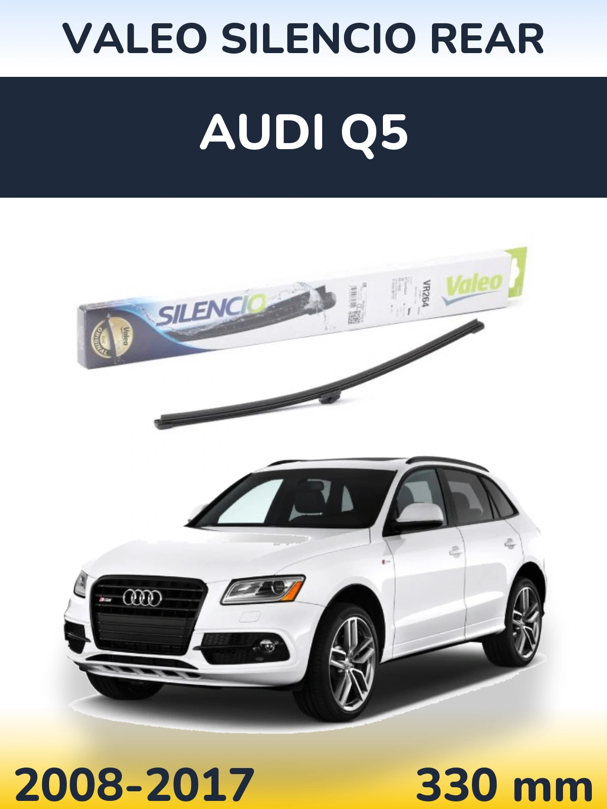 Rear wiper blade Valeo Silencio Rear 320 mm for Audi Q5 2008-2017