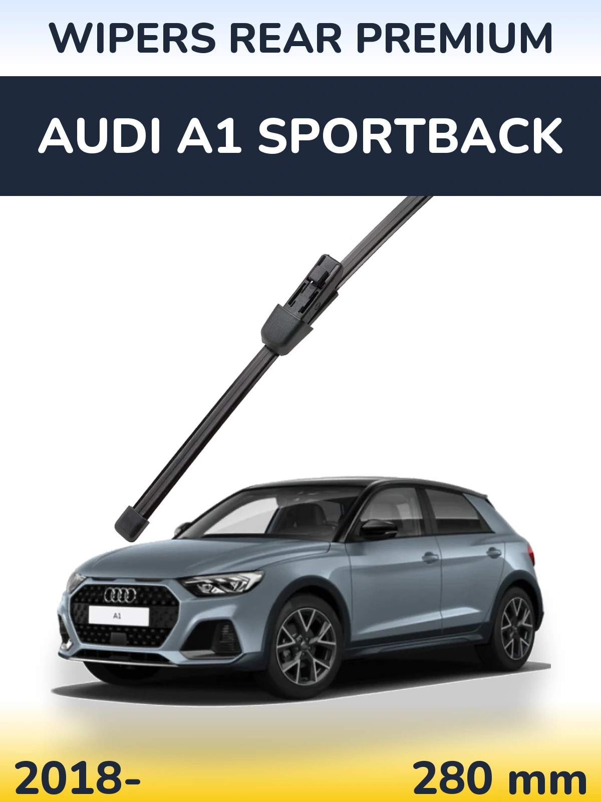 Задний дворник WIPERS REAR PREMIUM 280 мм для Audi A1 Sportback 2018-2026