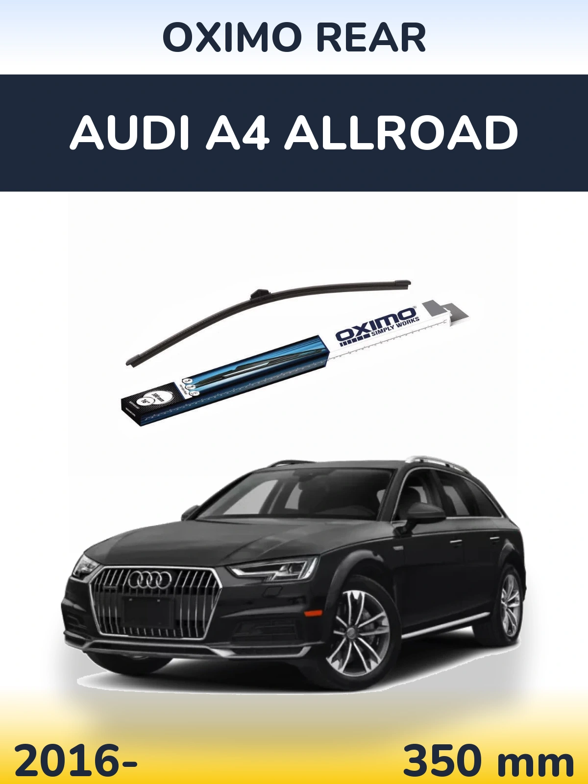 Задня щітка Oximo Rear 380 мм для Audi A4 Allroad 2016-2026