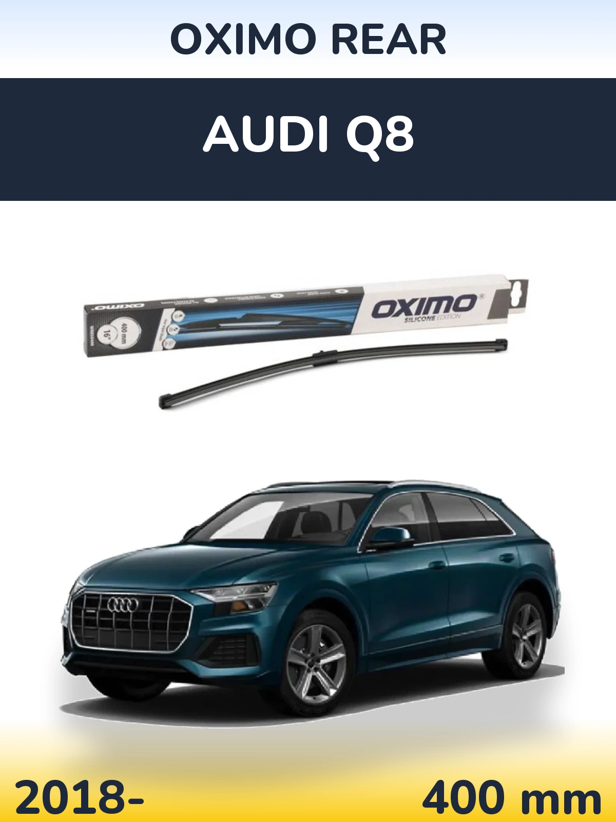 Rear wiper blade Oximo Rear 400 mm for Audi Q8 2018-2026