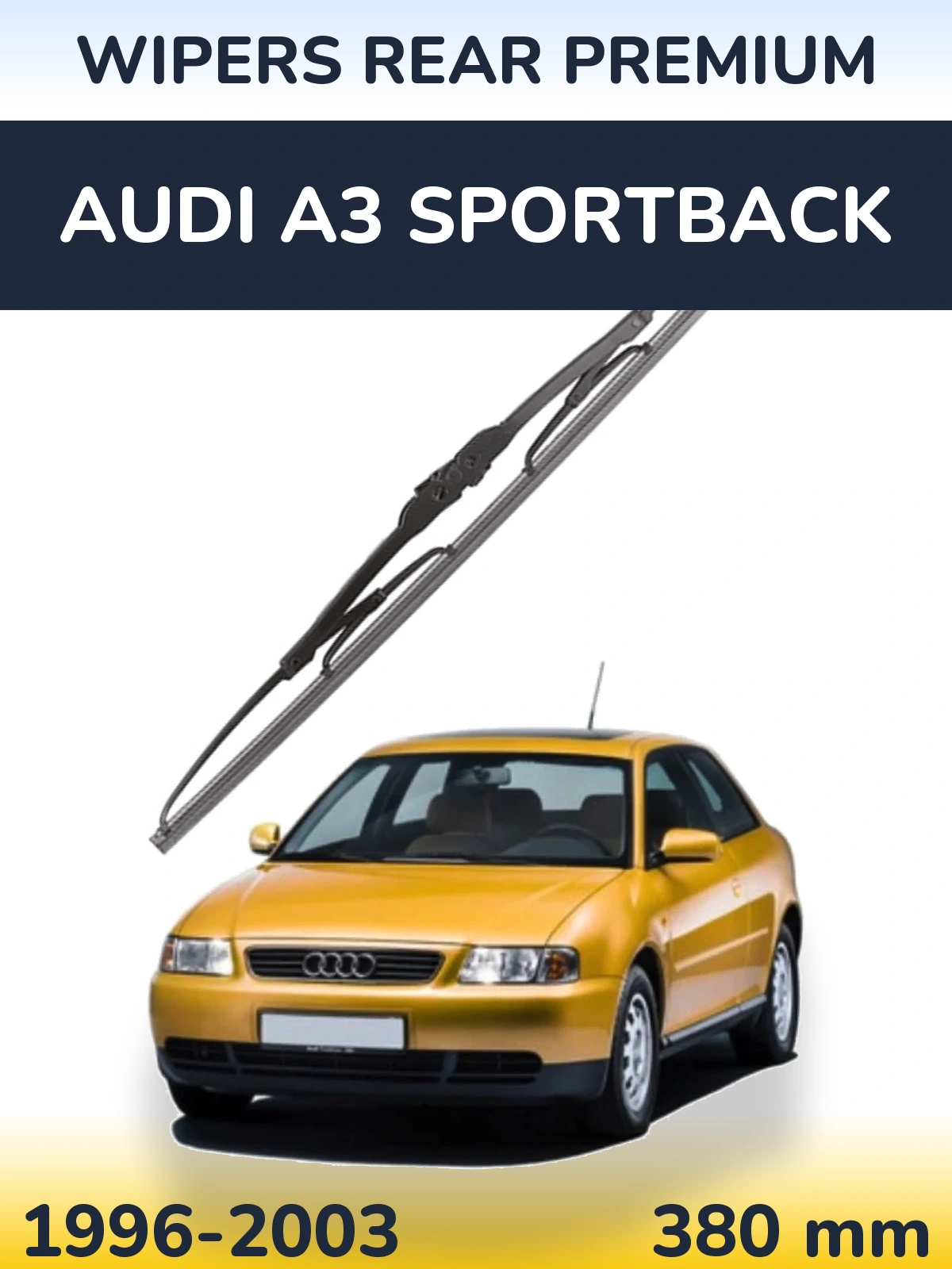 Задня щітка WIPERS REAR PREMIUM 380 мм для Audi A3 Sportback 1996-2003