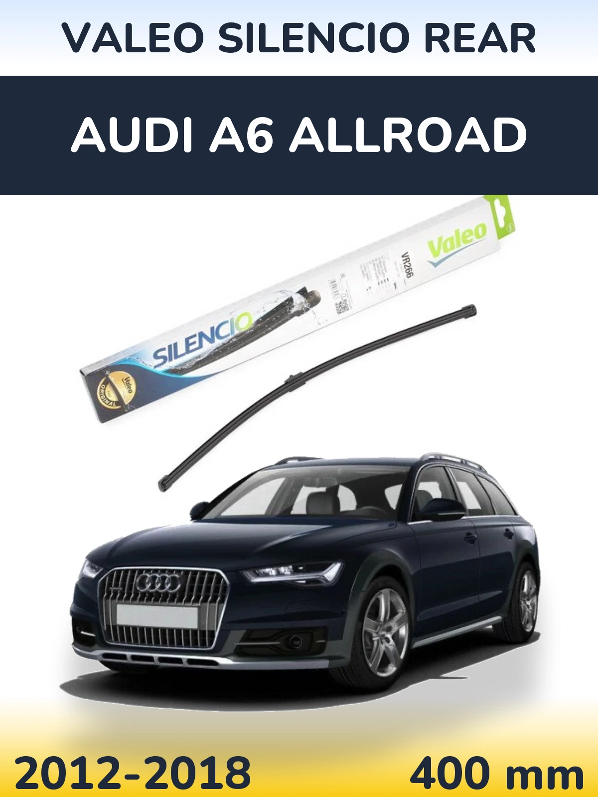 Tylna wycieraczka Valeo Silencio Rear 400 mm do Audi A6 Allroad 2012-2018