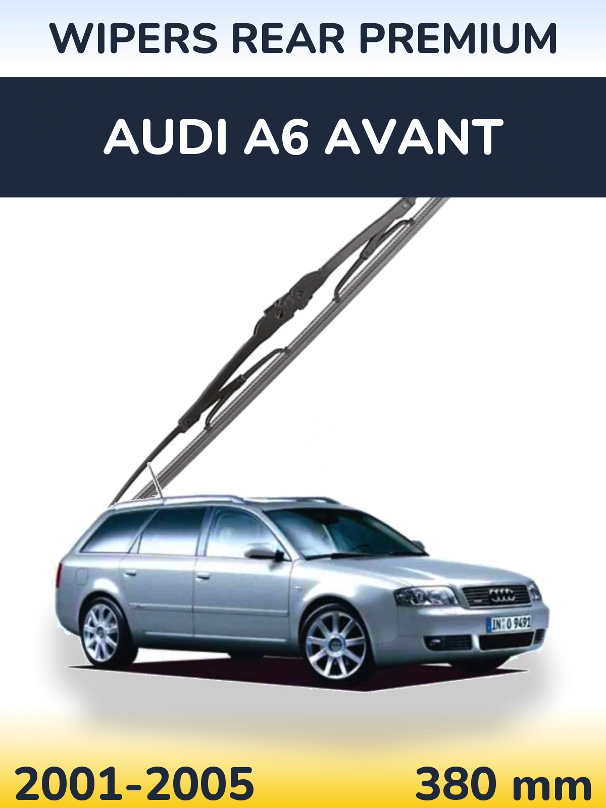 Задний дворник WIPERS REAR PREMIUM 380 мм для Audi A6 Avant 2001-2005