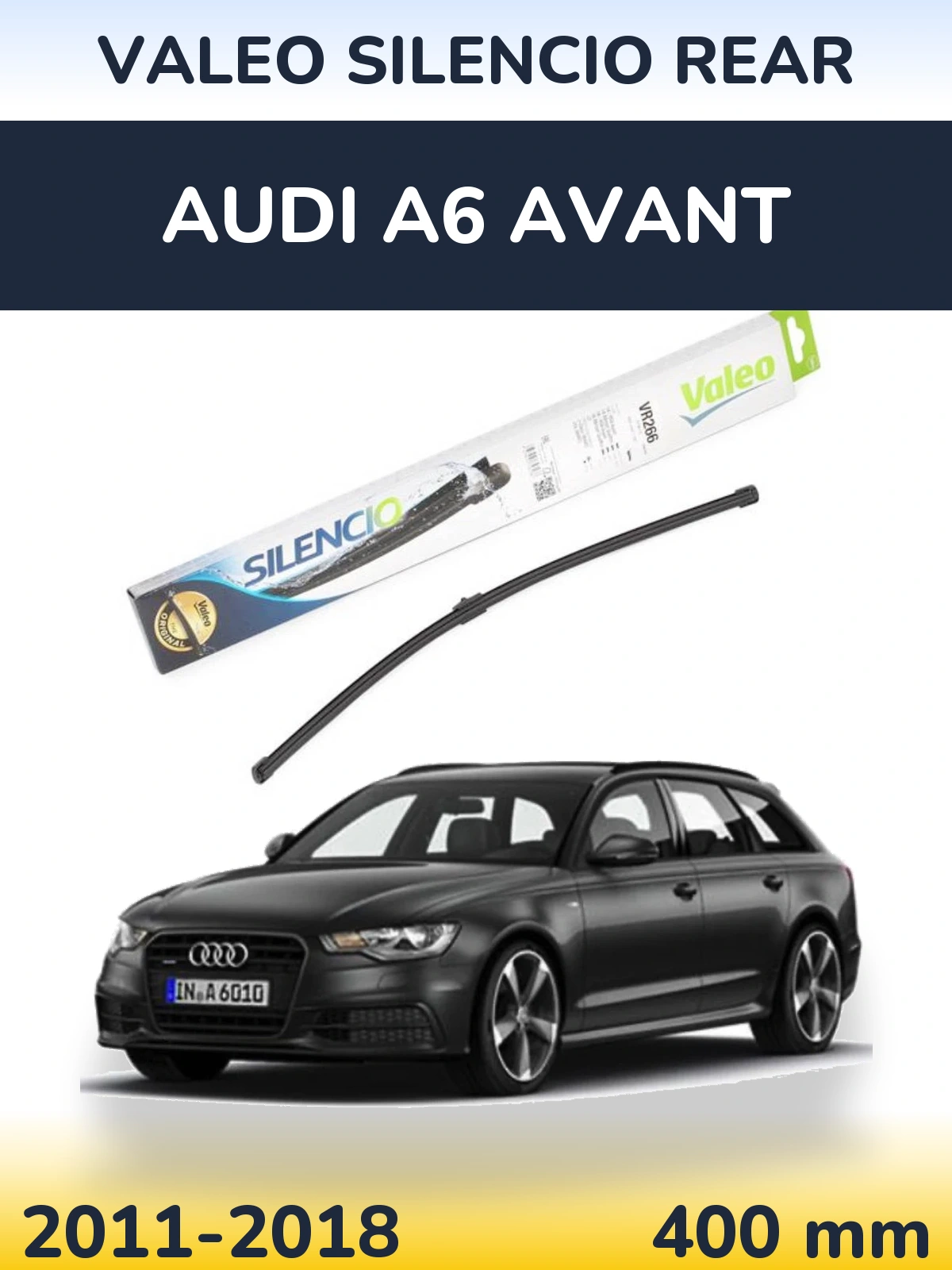 Tylna wycieraczka Valeo Silencio Rear 400 mm do Audi A6 Avant 2011-2018