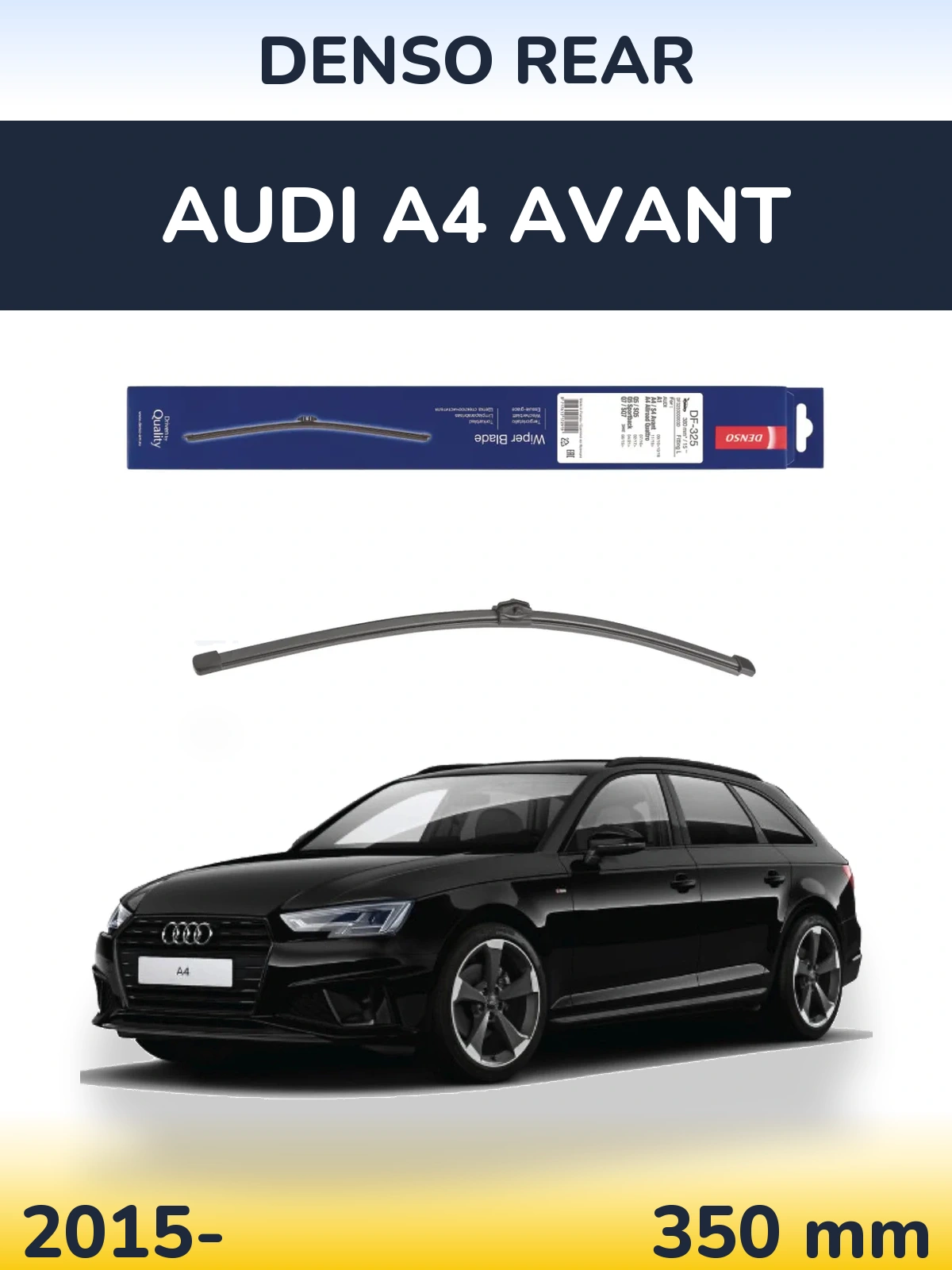 Tylna wycieraczka Denso Rear 380 mm do Audi A4 Avant 2015-2026