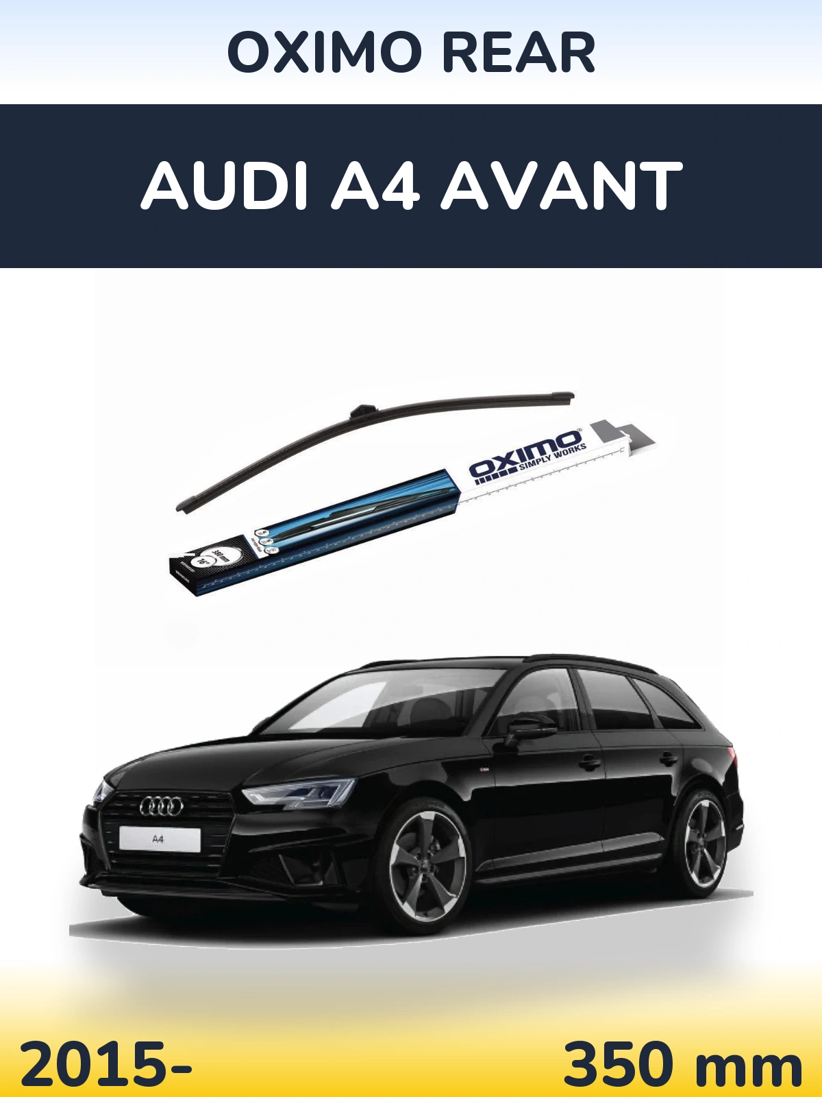 Задний дворник Oximo Rear 380 мм для Audi A4 Avant 2015-2026