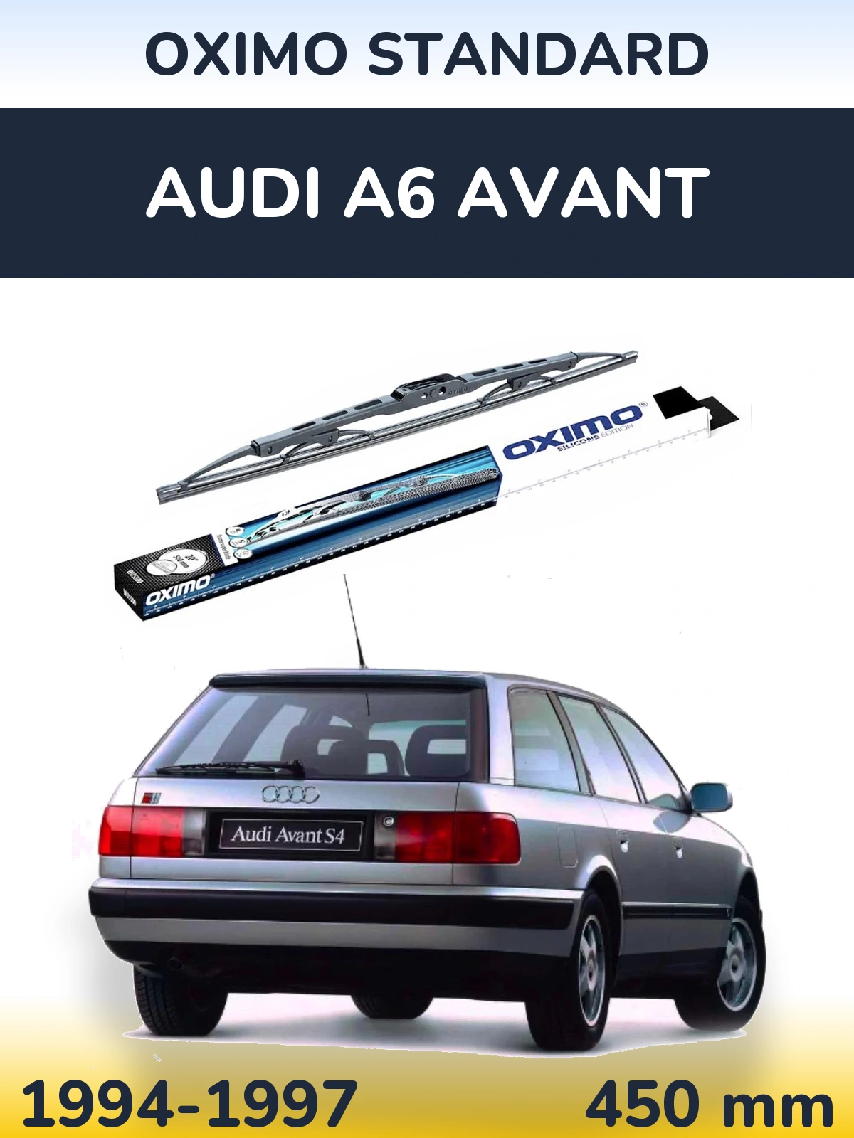 Tylna wycieraczka Oximo Standard 450 mm do Audi A6 Avant 1994-1997