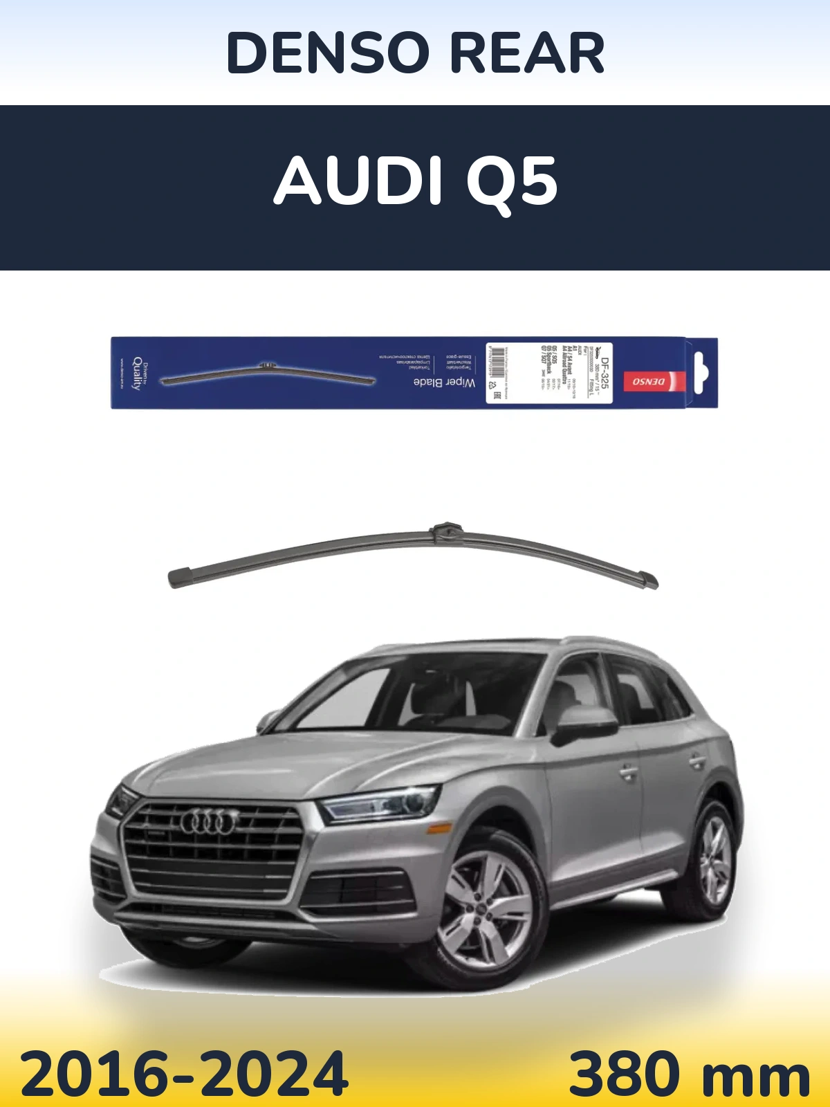 Rear wiper blade Denso Rear 380 mm for Audi Q5 2016-2024