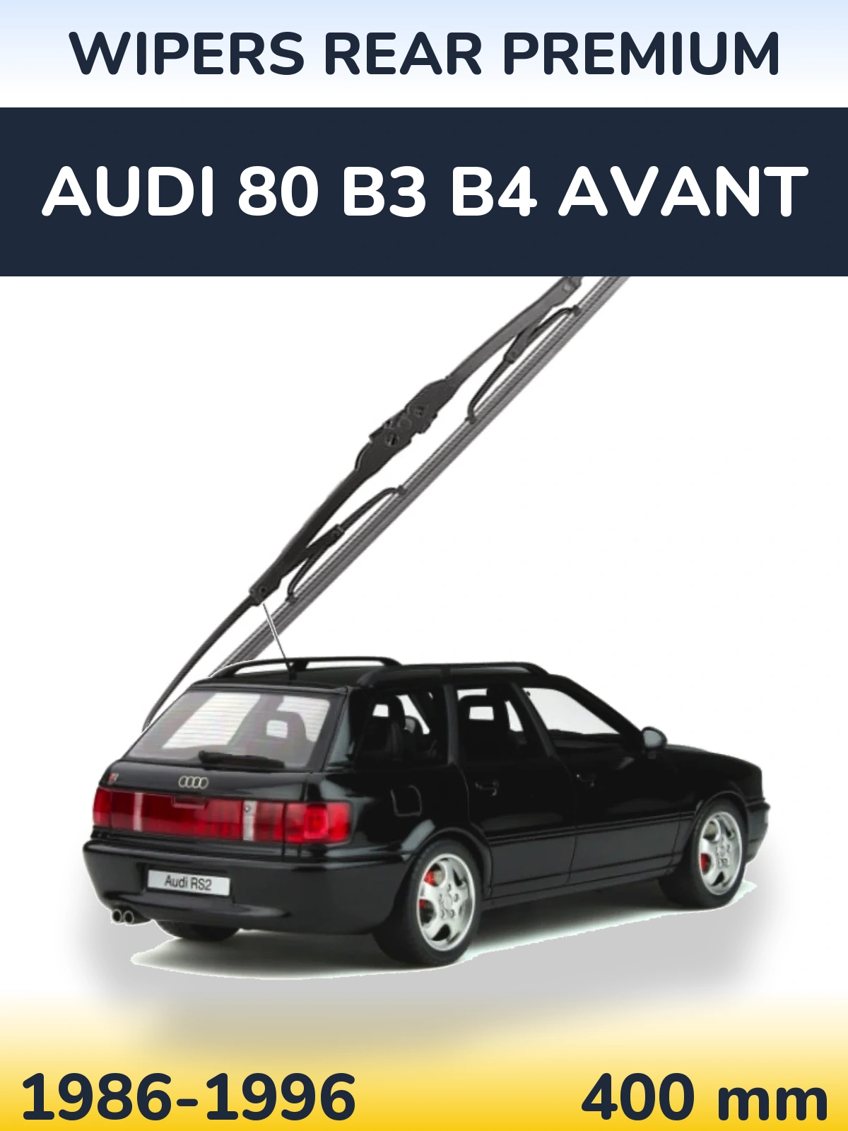 Tylna wycieraczka WIPERS REAR PREMIUM 400 mm do Audi 80 B3 B4 Avant 1986-1996