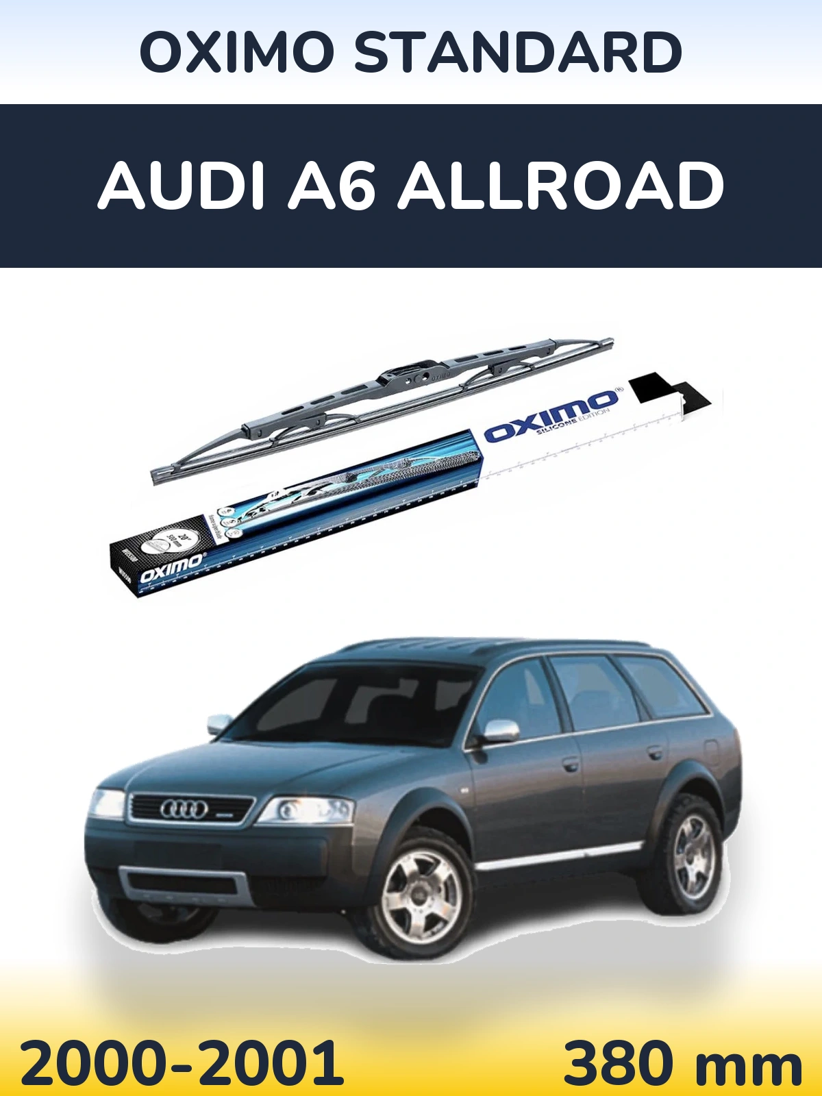 Tylna wycieraczka Oximo Standard 375 mm do Audi A6 Allroad 2000-2001