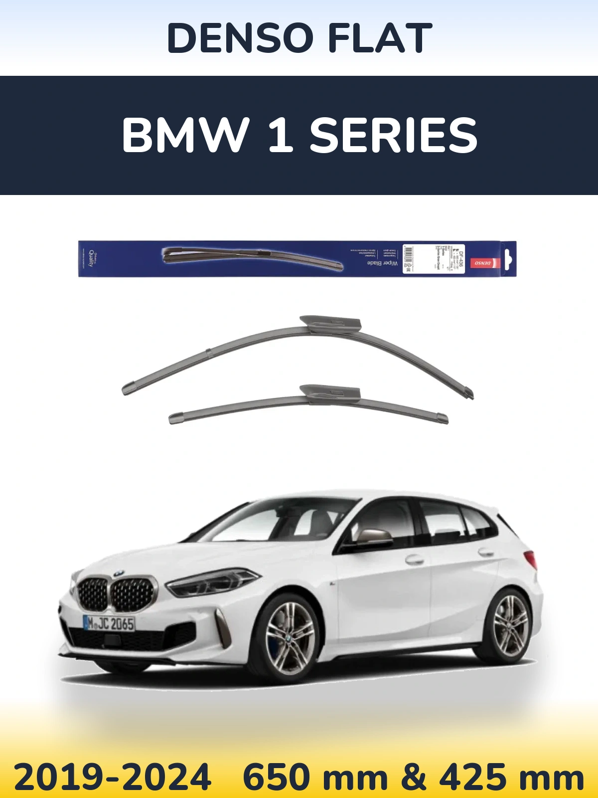 Komplet przednich wycieraczek Denso Flat 650 & 425 mm do BMW Seria 1 2019-2024