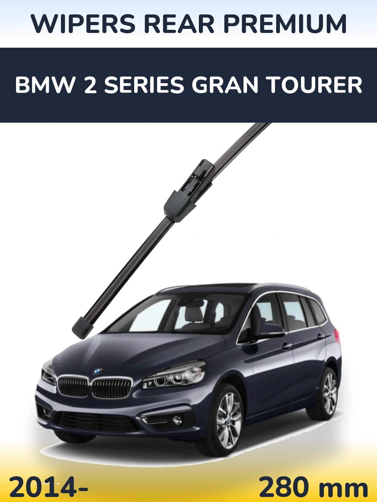 Rear wiper blade WIPERS REAR PREMIUM 280 mm for BMW 2 Series Gran Tourer 2014-2026
