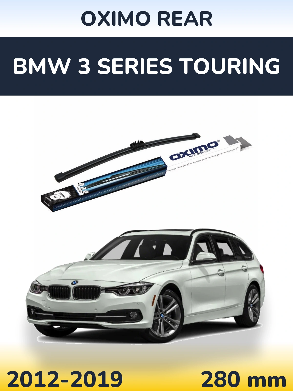 Rear wiper blade Oximo Rear 280 mm for BMW 3 Series Touring 2012-2019