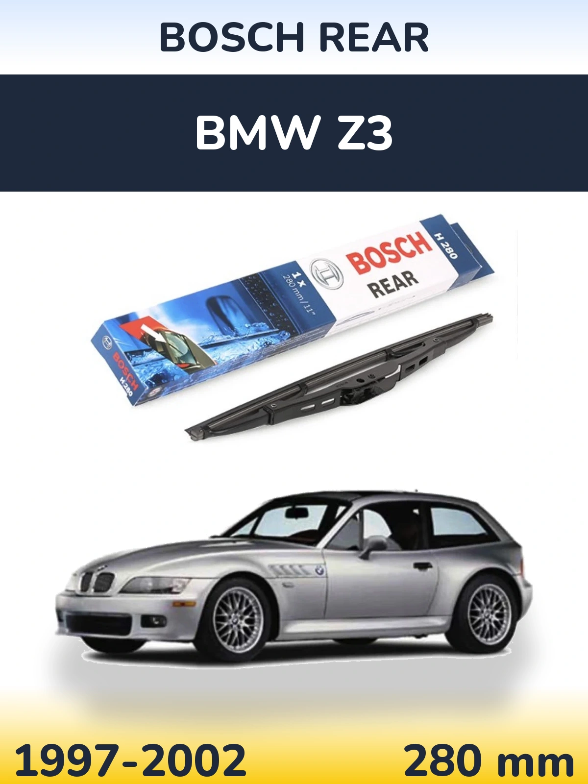 Tylna wycieraczka BOSCH Rear 280 mm do BMW Z3 1997-2002