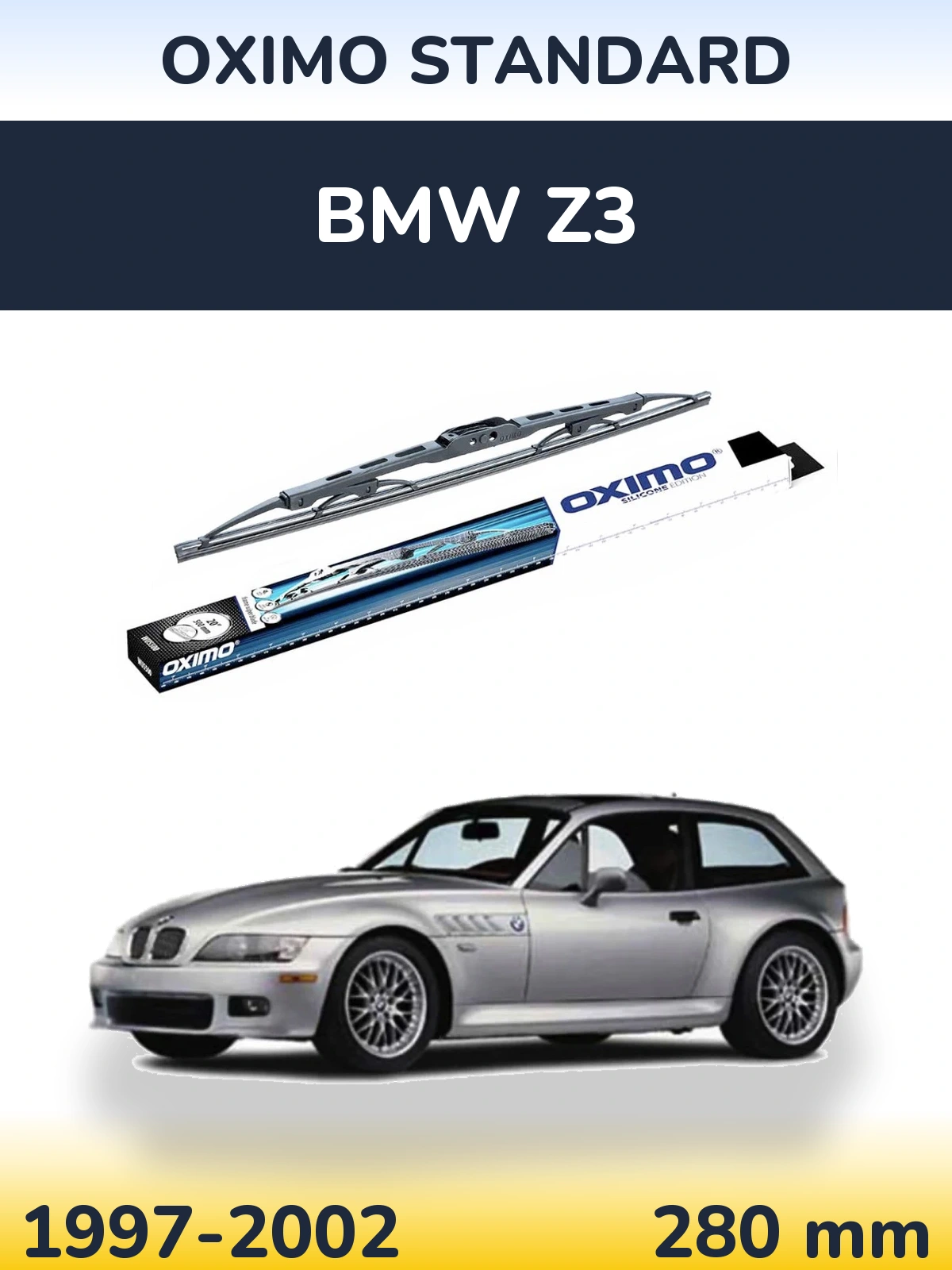 Rear wiper blade Oximo Standard 275 mm for BMW Z3 1997-2002
