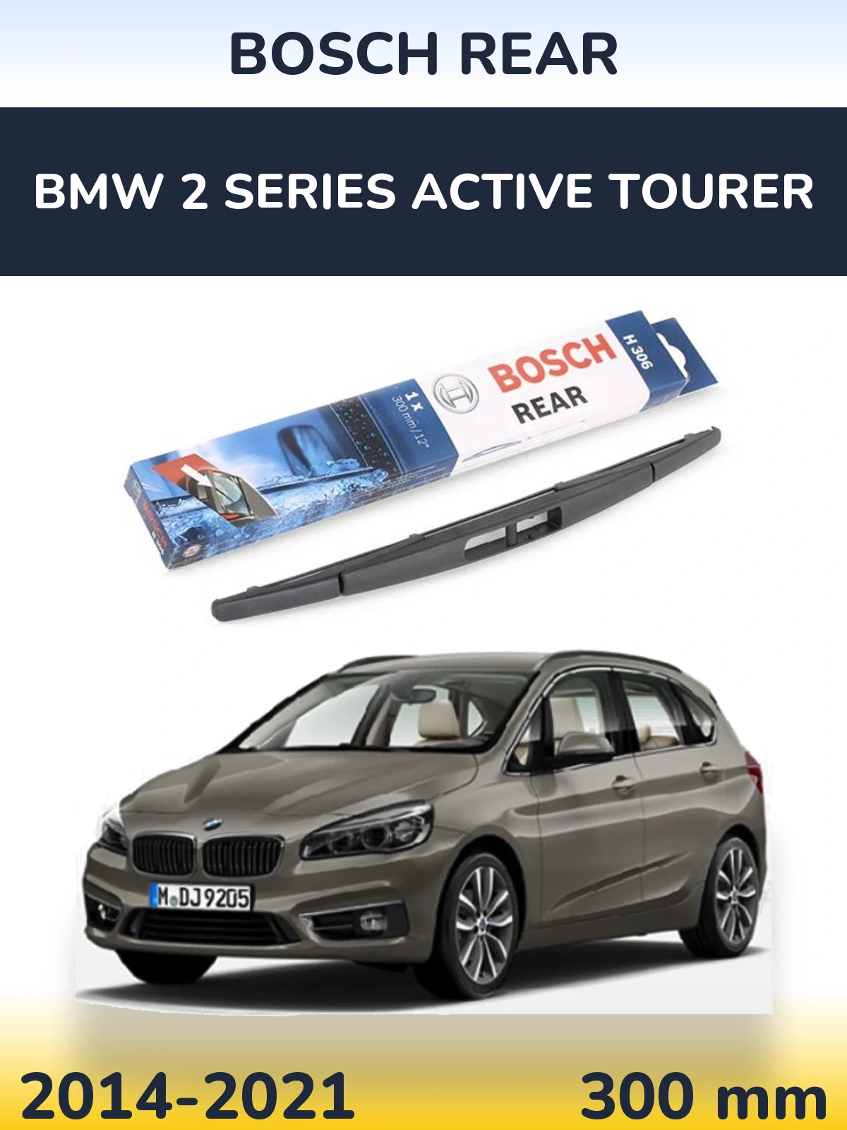Tylna wycieraczka BOSCH Rear 300 mm do BMW Seria 2 Active Tourer 2014-2021