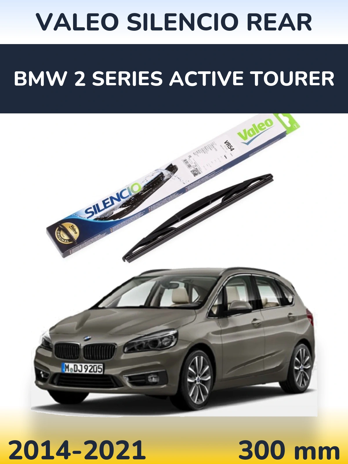 Tylna wycieraczka Valeo Silencio Rear 300 mm do BMW Seria 2 Active Tourer 2014-2021
