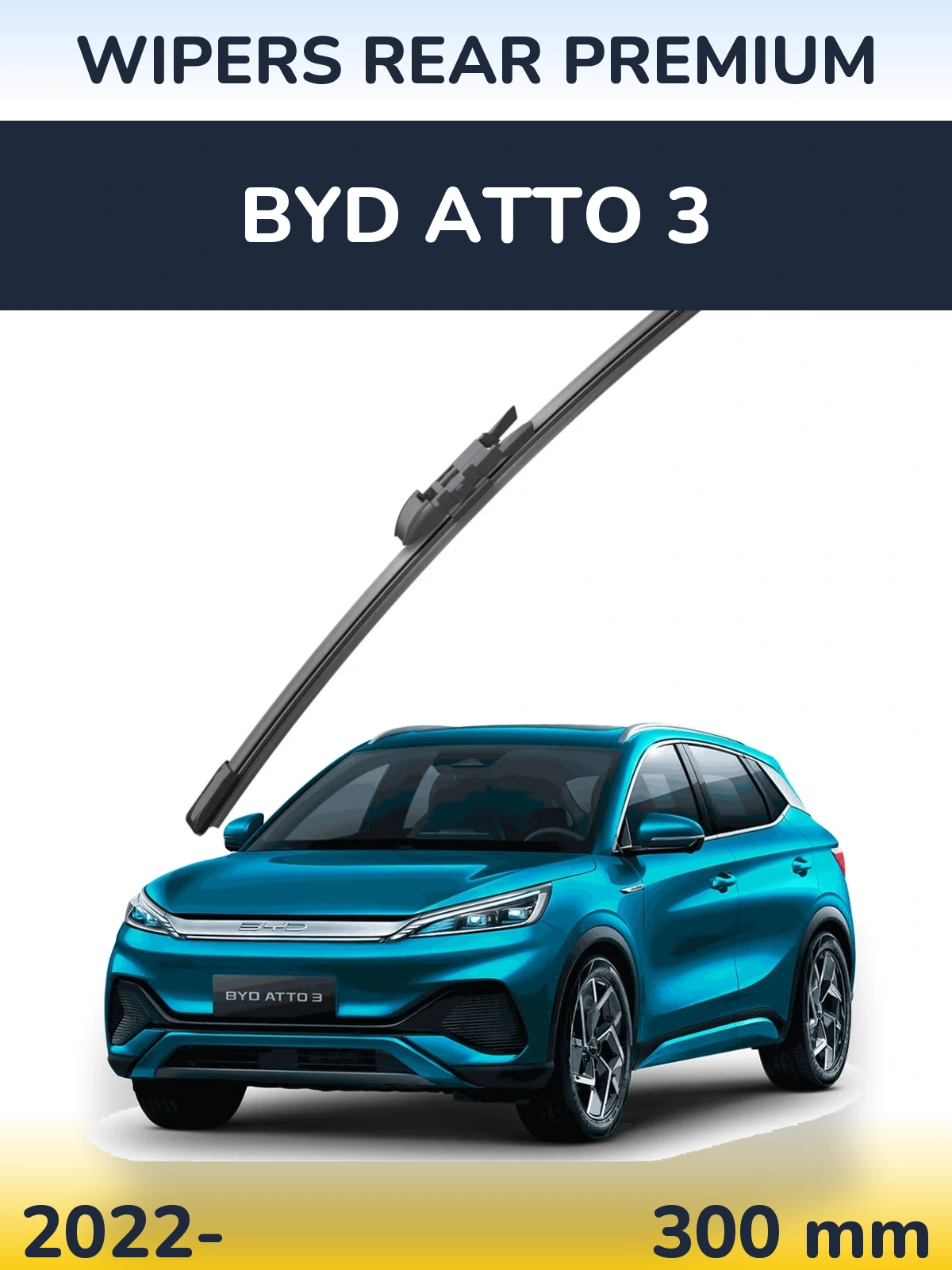 Rear wiper blade WIPERS REAR PREMIUM 300 mm for BYD Atto 3 2022-2026