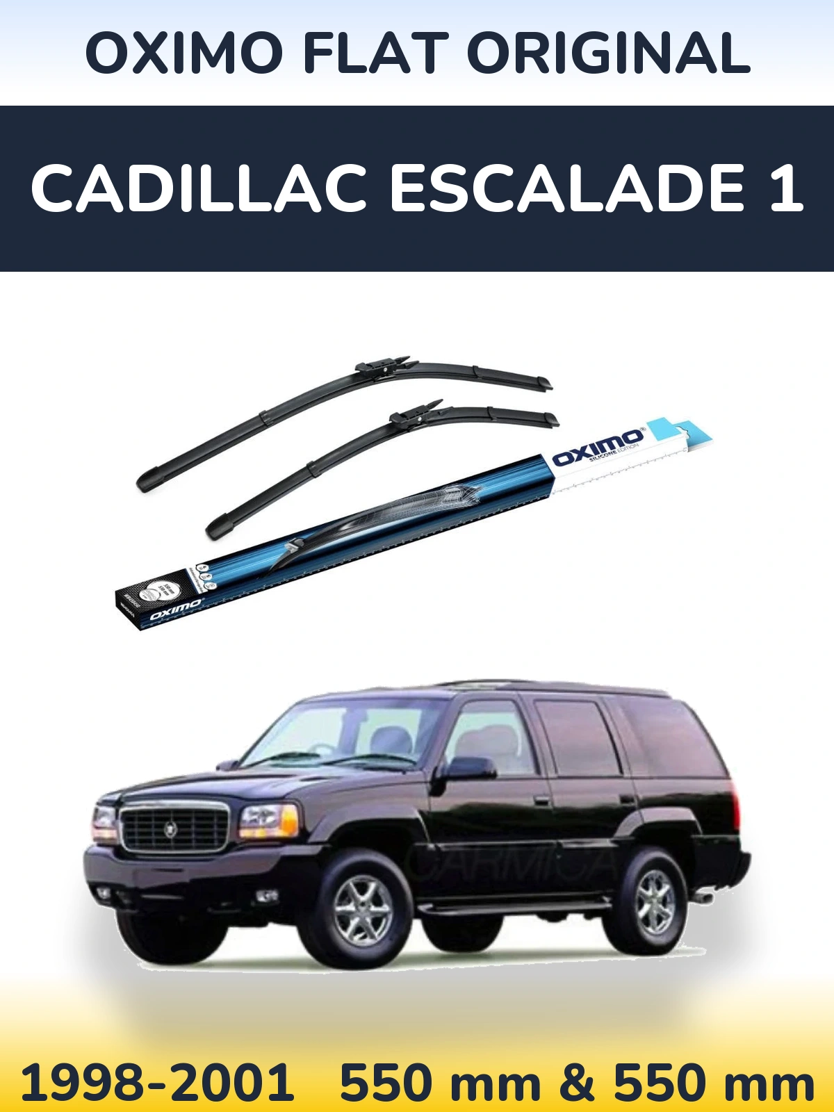 Комплект передних дворников Oximo Flat Original 550 & 550 мм для Cadillac Escalade 1 1998-2001