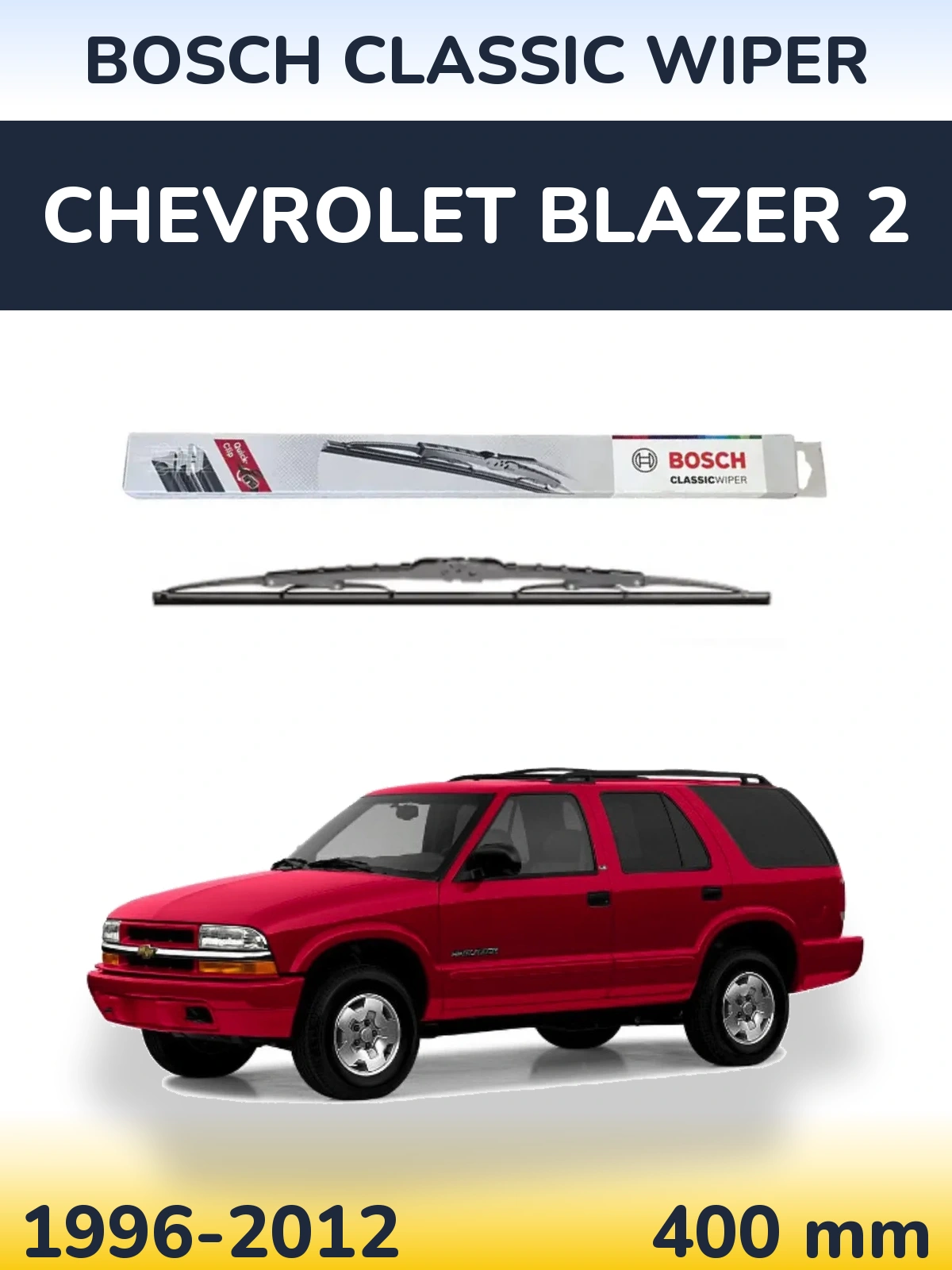 Tylna wycieraczka BOSCH Classic Wiper 400 mm do Chevrolet Blazer 2 1996-2012