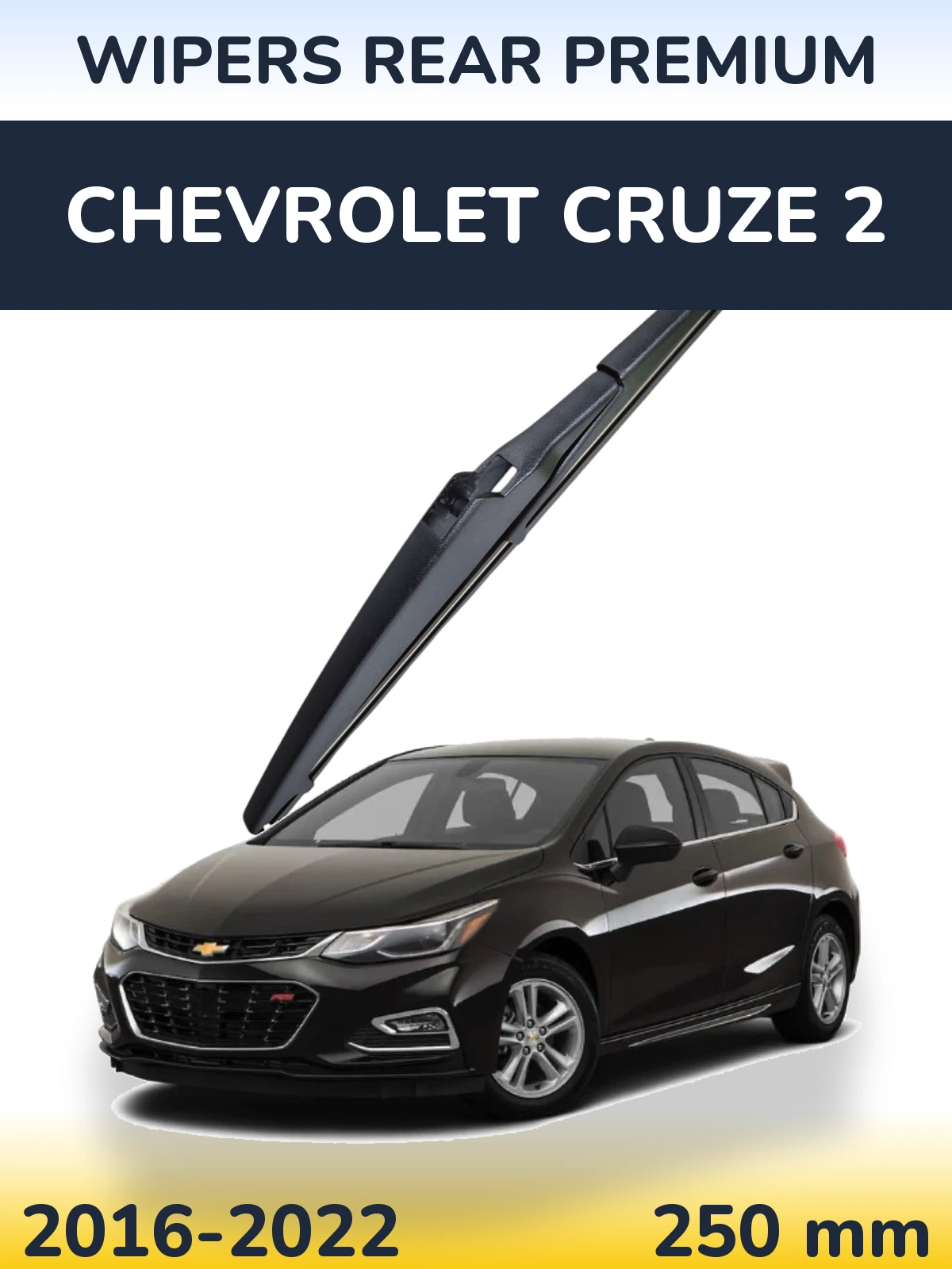 Rear wiper blade WIPERS REAR PREMIUM 250 mm for Chevrolet Cruze 2 2016-2022
