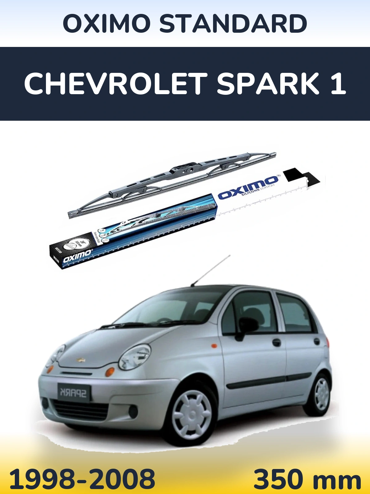 Rear wiper blade Oximo Standard 350 mm for Chevrolet Spark 1 1998-2008