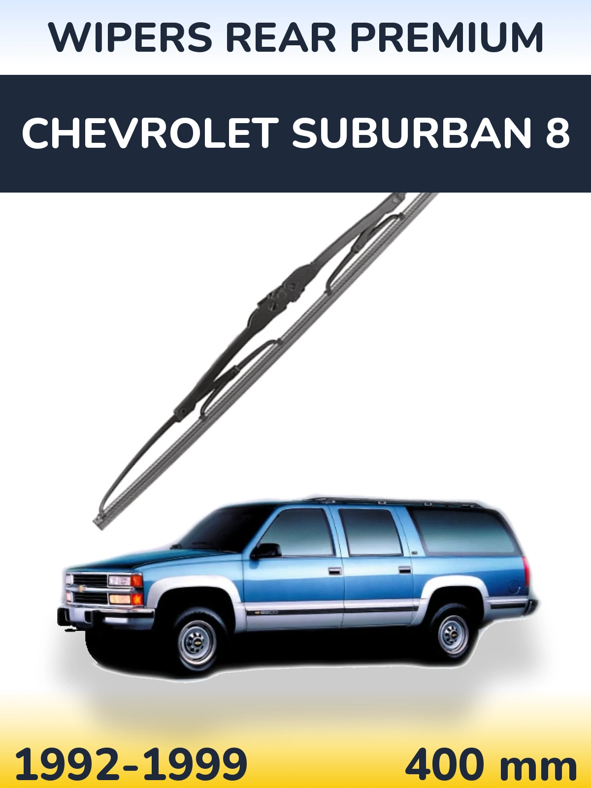 Rear wiper blade WIPERS REAR PREMIUM 400 mm for Chevrolet Suburban 8 1992-1999