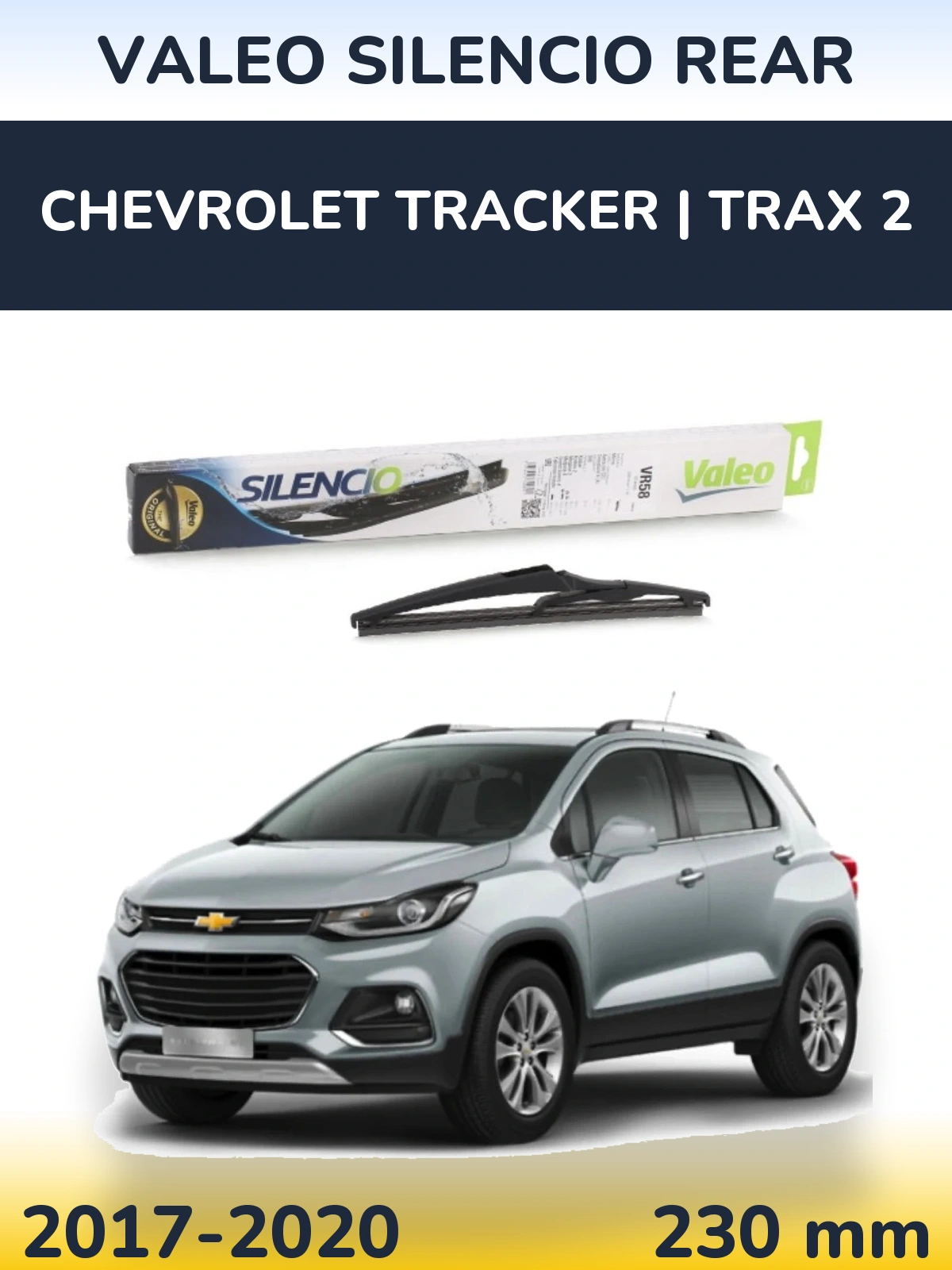 Задний дворник Valeo Silencio Rear 240 мм для Chevrolet Tracker | Trax 2 2017-2020