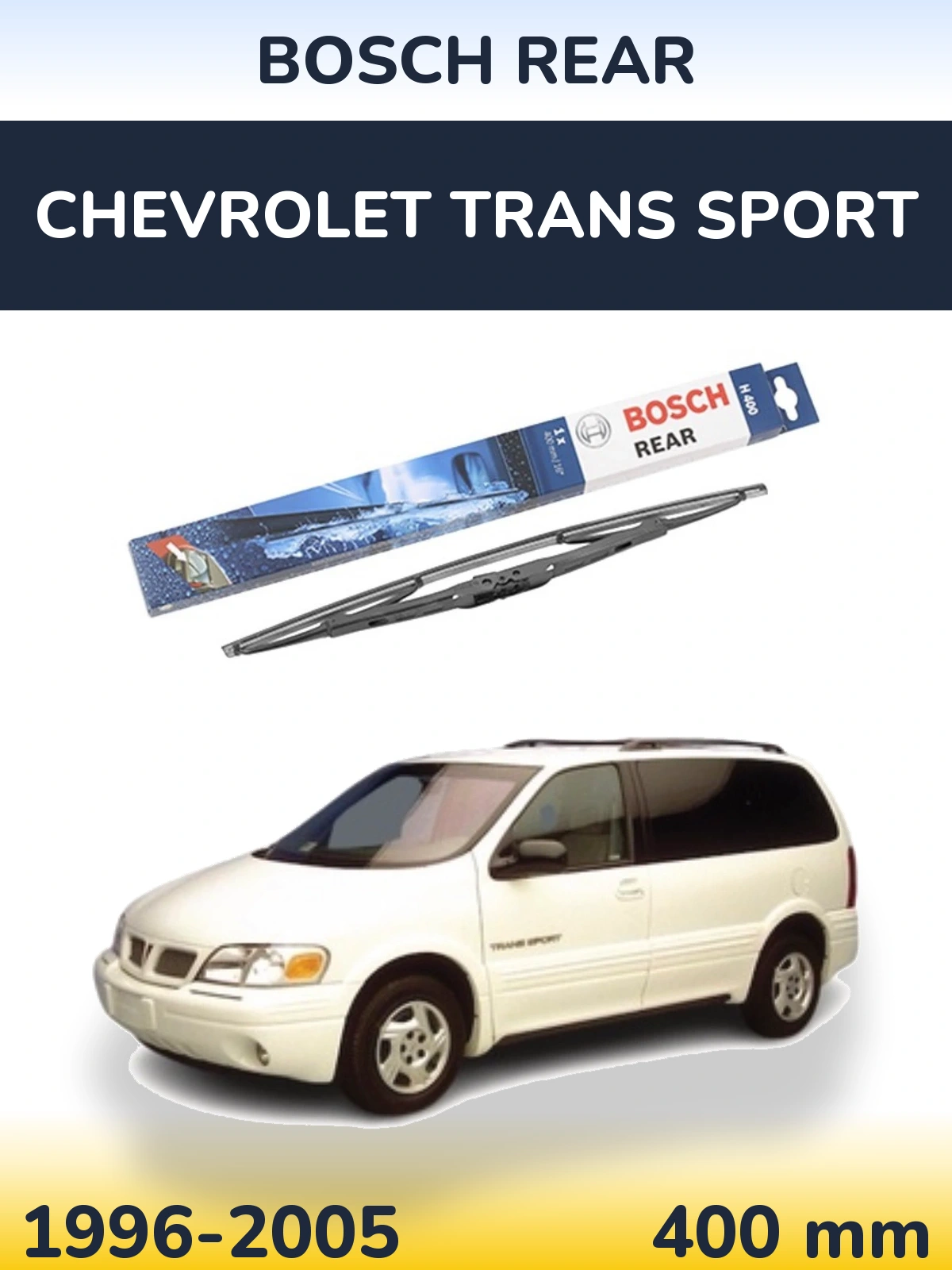 Задня щітка BOSCH Rear 400 мм для Chevrolet Trans Sport 1996-2005