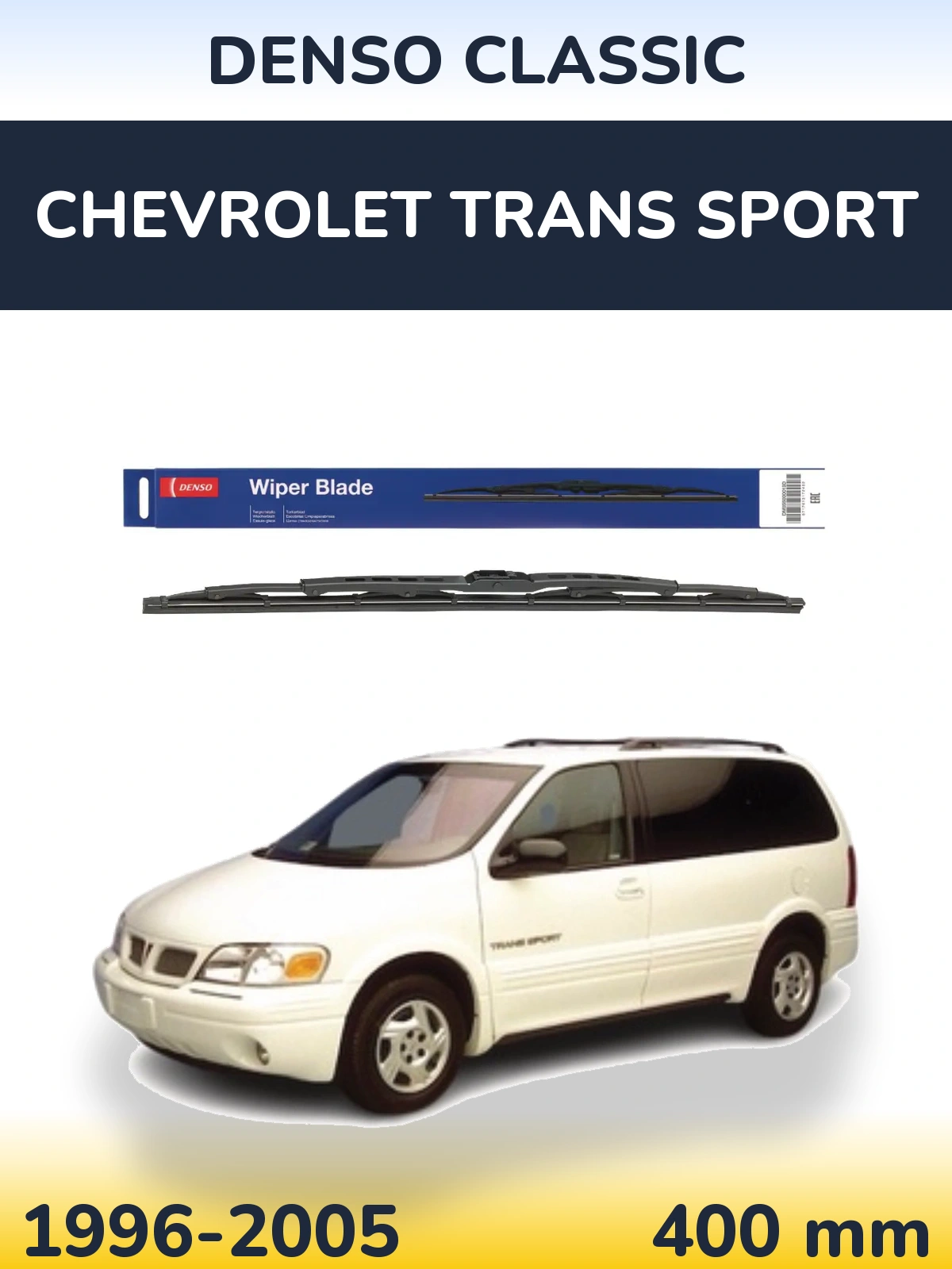 Rear wiper blade Denso Classic 400 mm for Chevrolet Trans Sport 1996-2005