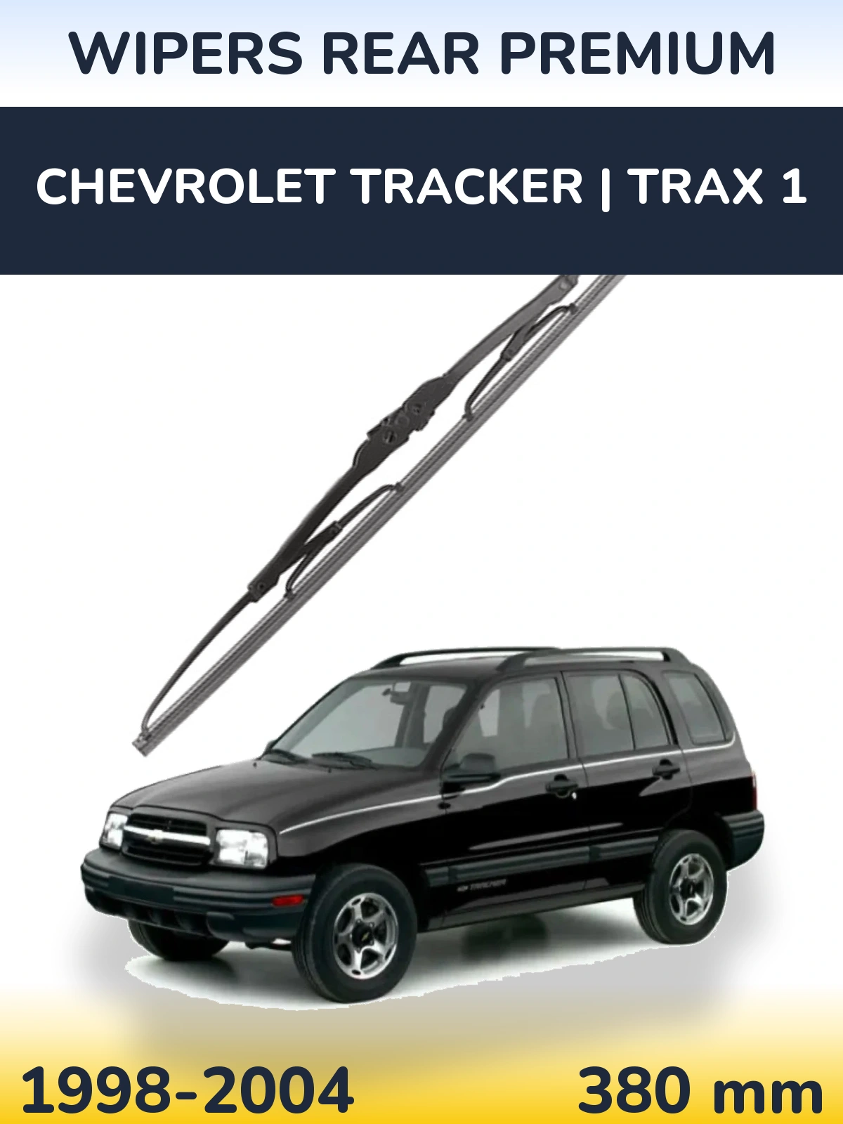 Tylna wycieraczka WIPERS REAR PREMIUM 380 mm do Chevrolet Tracker | Trax 1 1998-2004