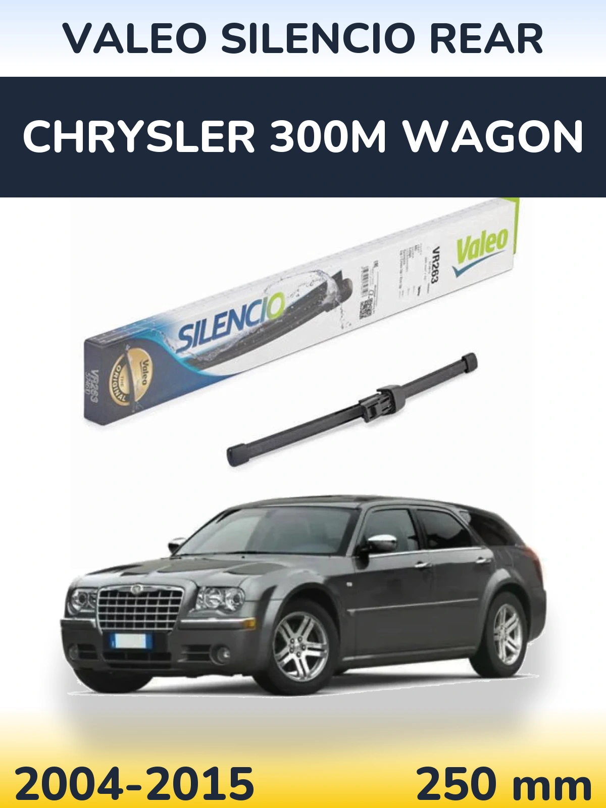 Задний дворник Valeo Silencio Rear 250 мм для Chrysler 300M Wagon 2004-2015