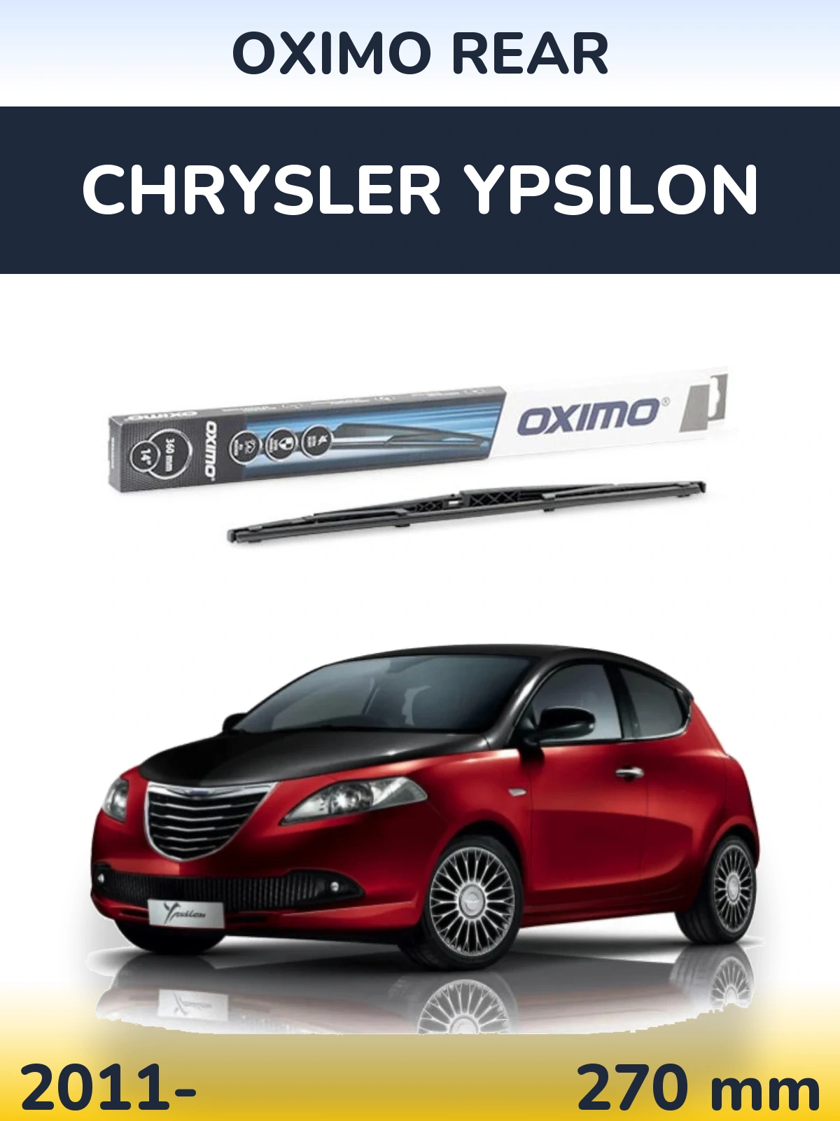 Rear wiper blade Oximo Rear 360 mm for Chrysler Ypsilon 2011-2026