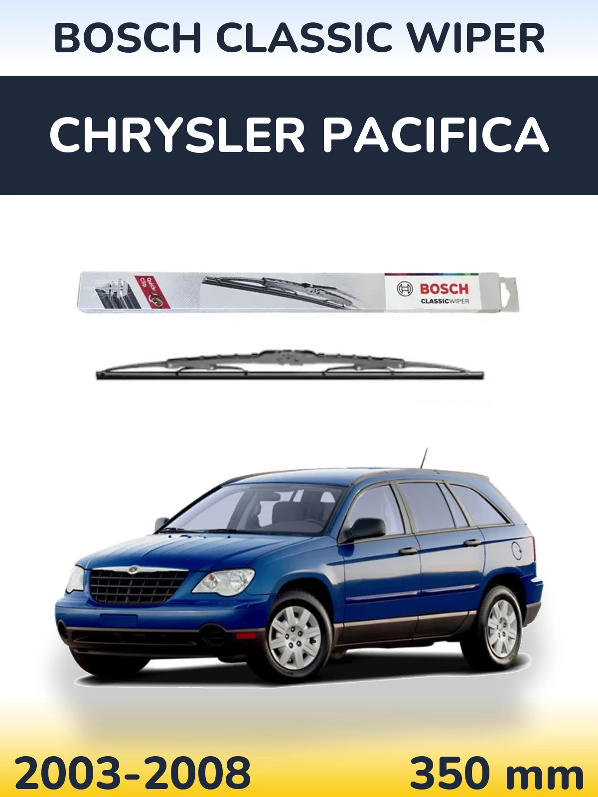 Tylna wycieraczka BOSCH Classic Wiper 340 mm do Chrysler Pacifica 2003-2008