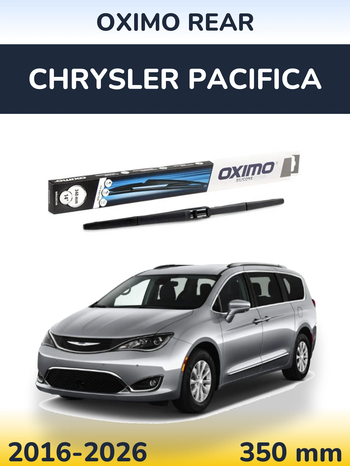 Rear wiper blade Oximo Rear 350 mm for Chrysler Pacifica 2016-2026