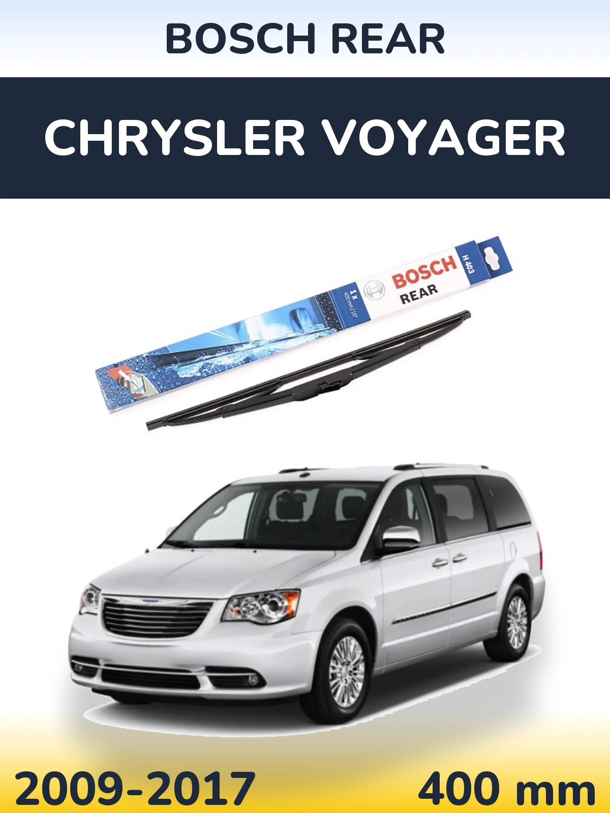 Tylna wycieraczka BOSCH Rear 400 mm do Chrysler Voyager 2009-2017