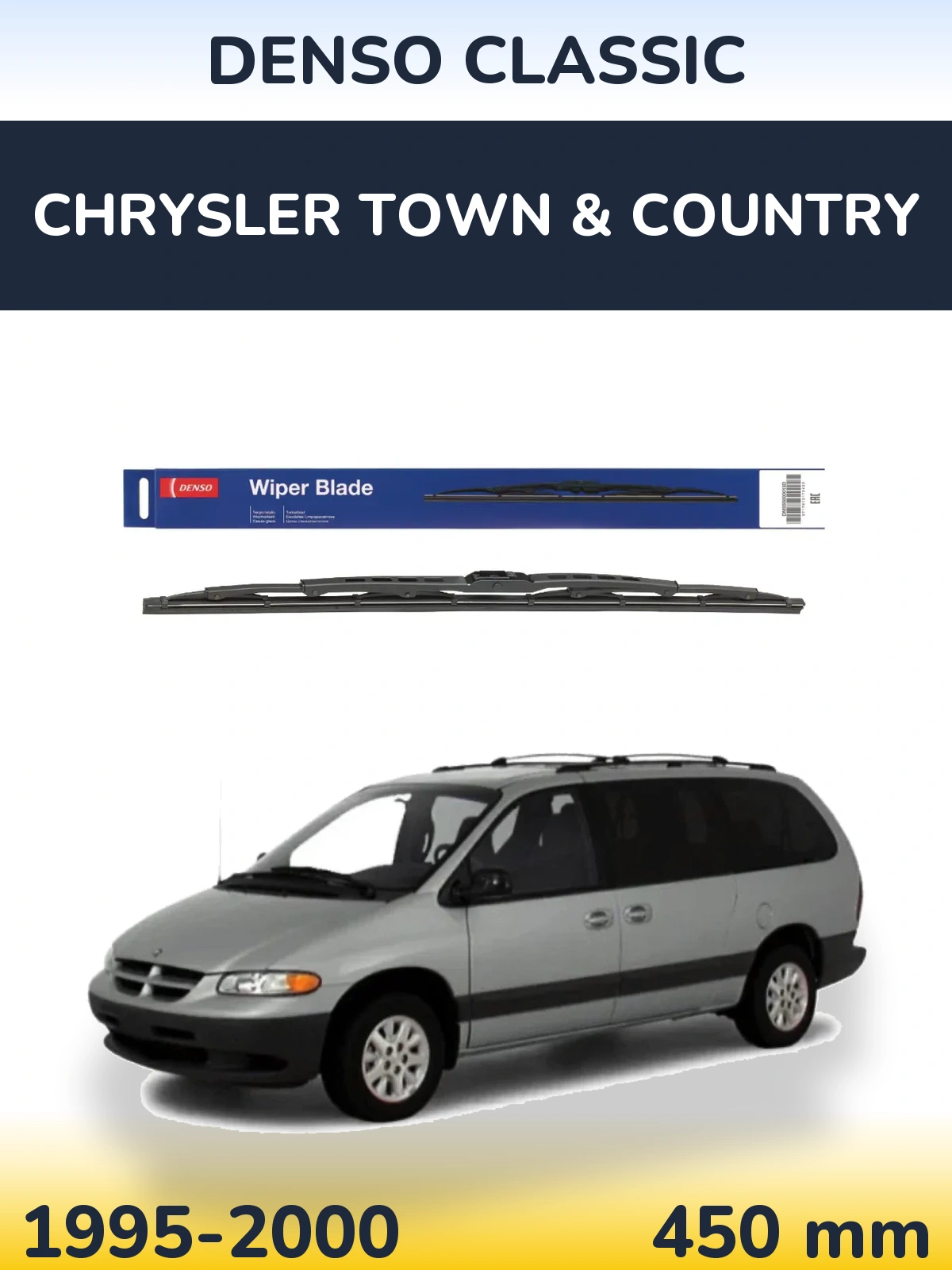 Задний дворник Denso Classic 450 мм для Chrysler Town & Country 1995-2000
