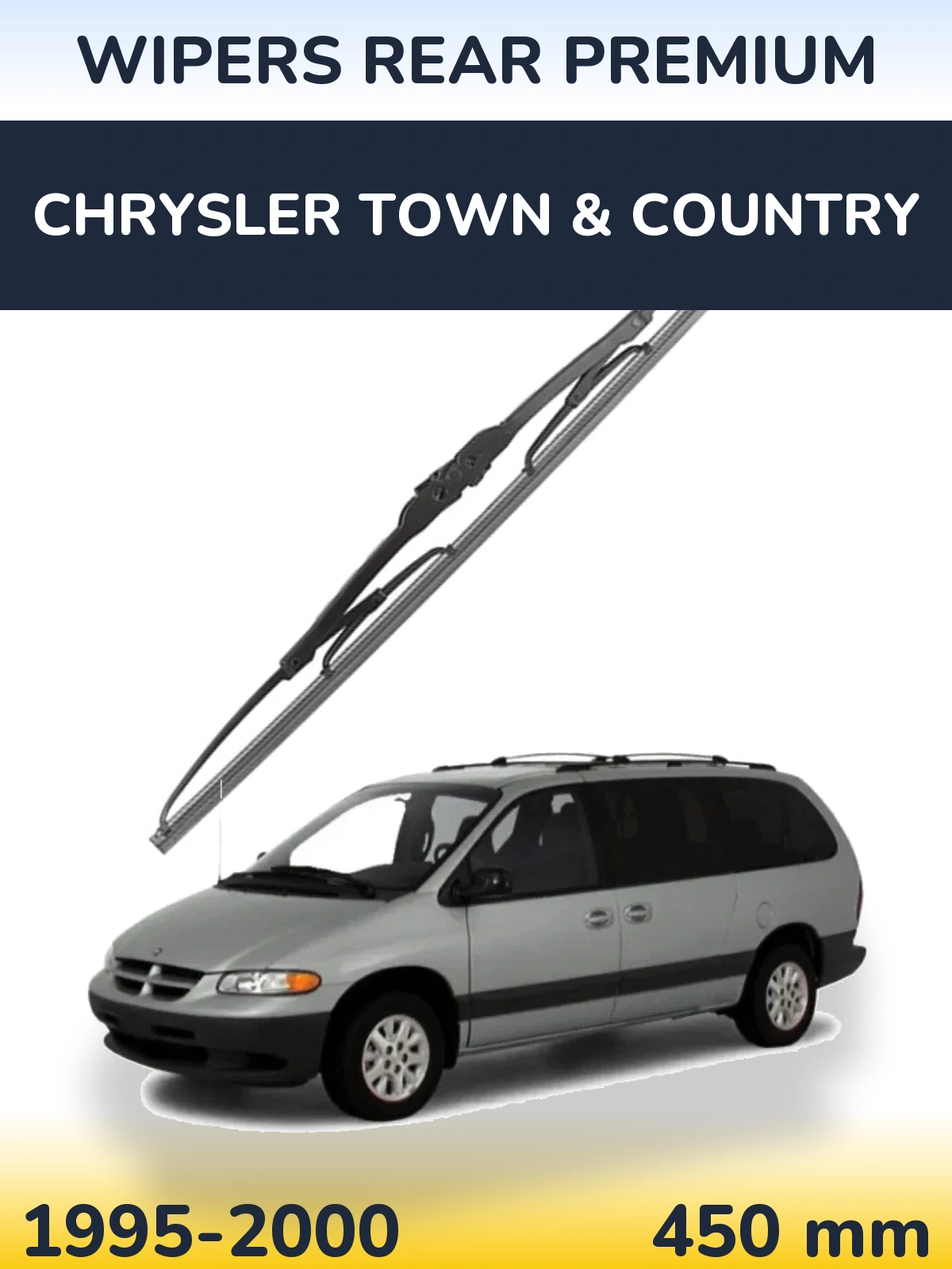 Rear wiper blade WIPERS REAR PREMIUM 450 mm for Chrysler Town & Country 1995-2000