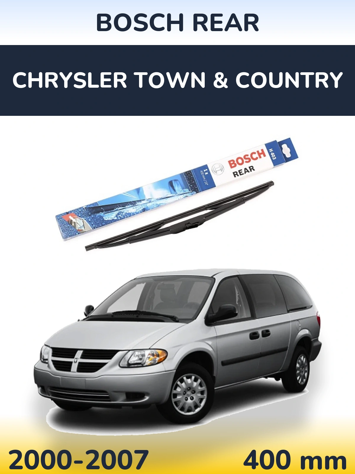 Tylna wycieraczka BOSCH Rear 400 mm do Chrysler Town & Country 2000-2007