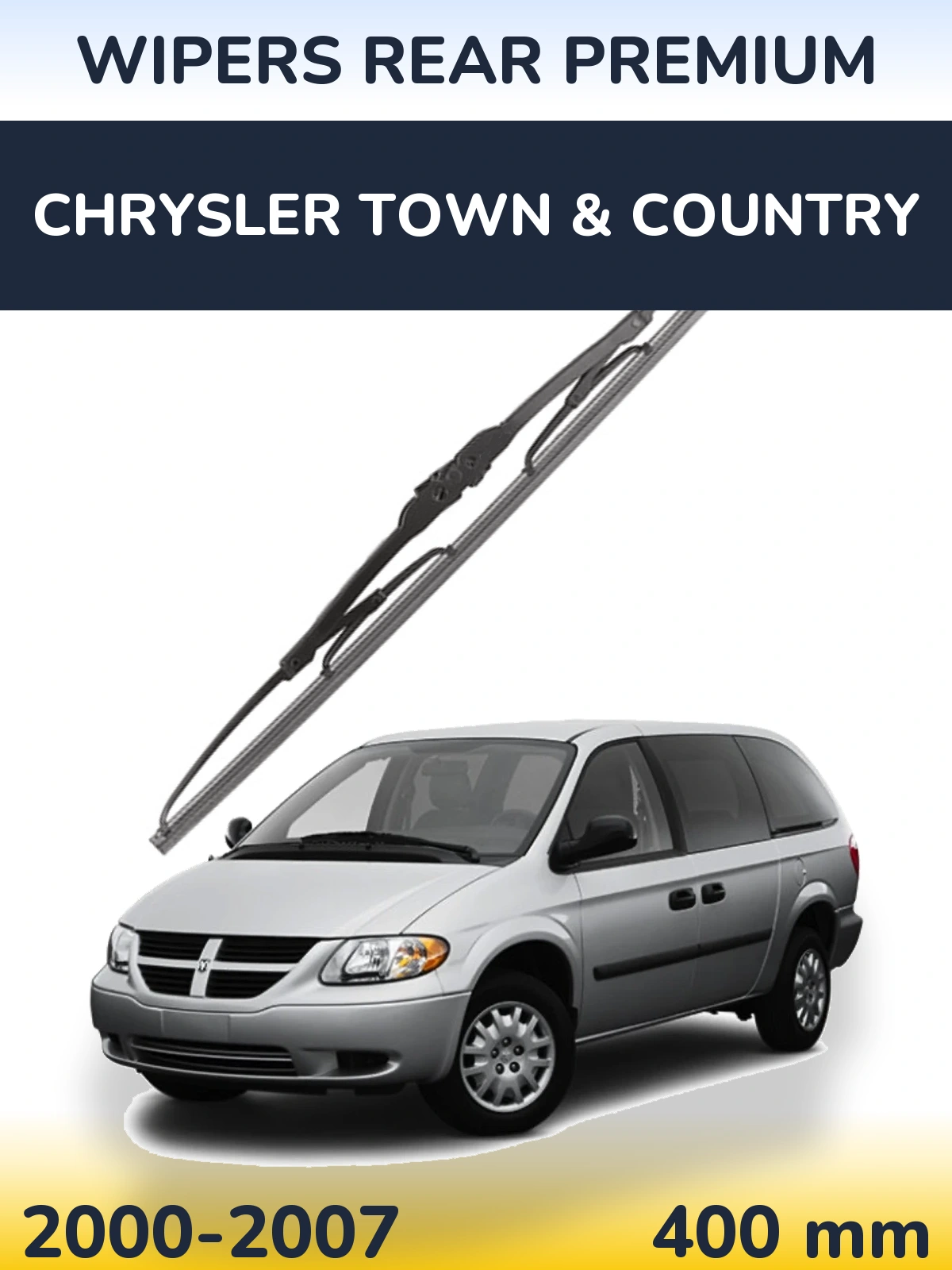 Tylna wycieraczka WIPERS REAR PREMIUM 400 mm do Chrysler Town & Country 2000-2007
