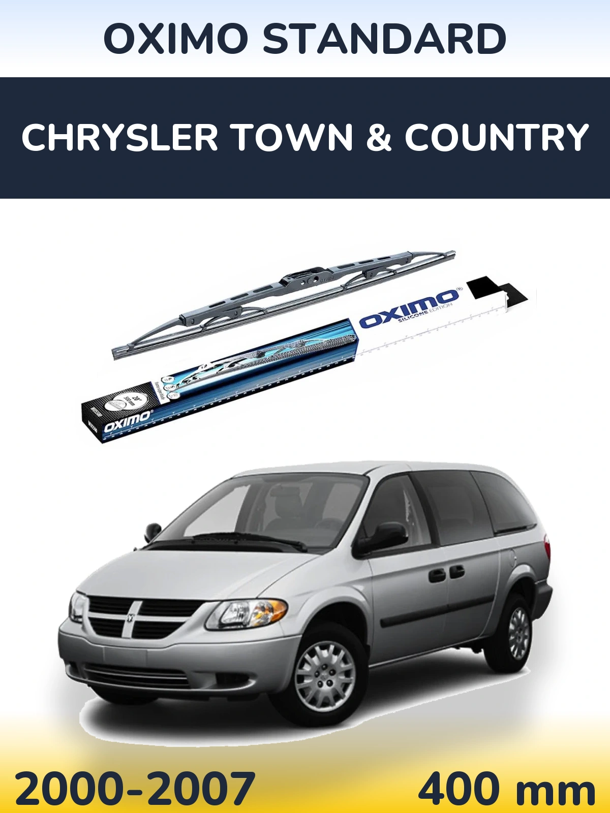 Задня щітка Oximo Standard 400 мм для Chrysler Town & Country 2000-2007