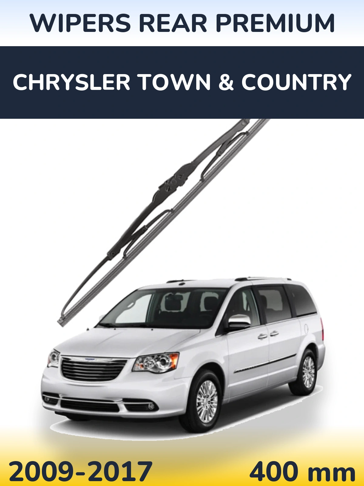 Задня щітка WIPERS REAR PREMIUM 400 мм для Chrysler Town & Country 2009-2017